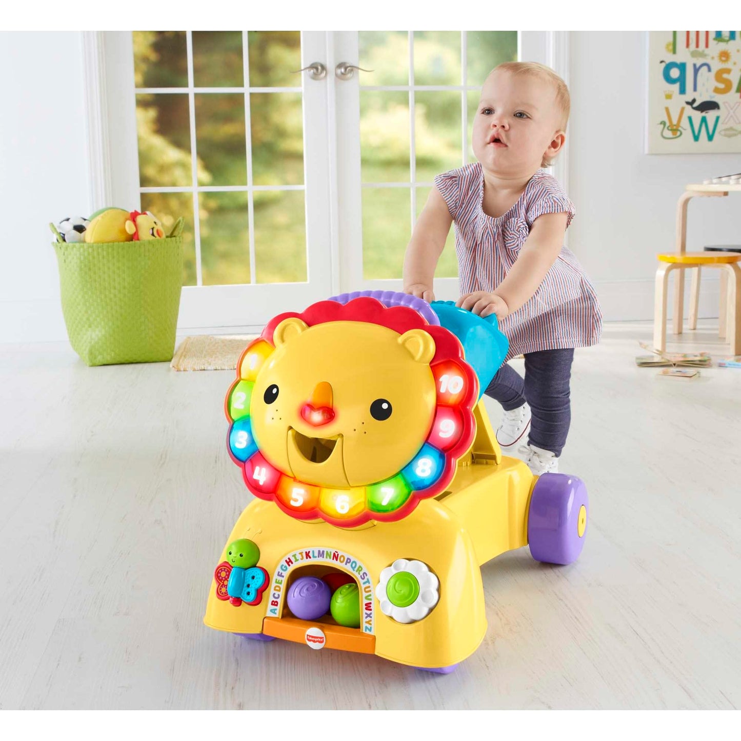 Fisher-Price Andadera León Camina Conmigo 3 en 1 con Luces y Sonidos para Bebés de 6 Meses en Adelante