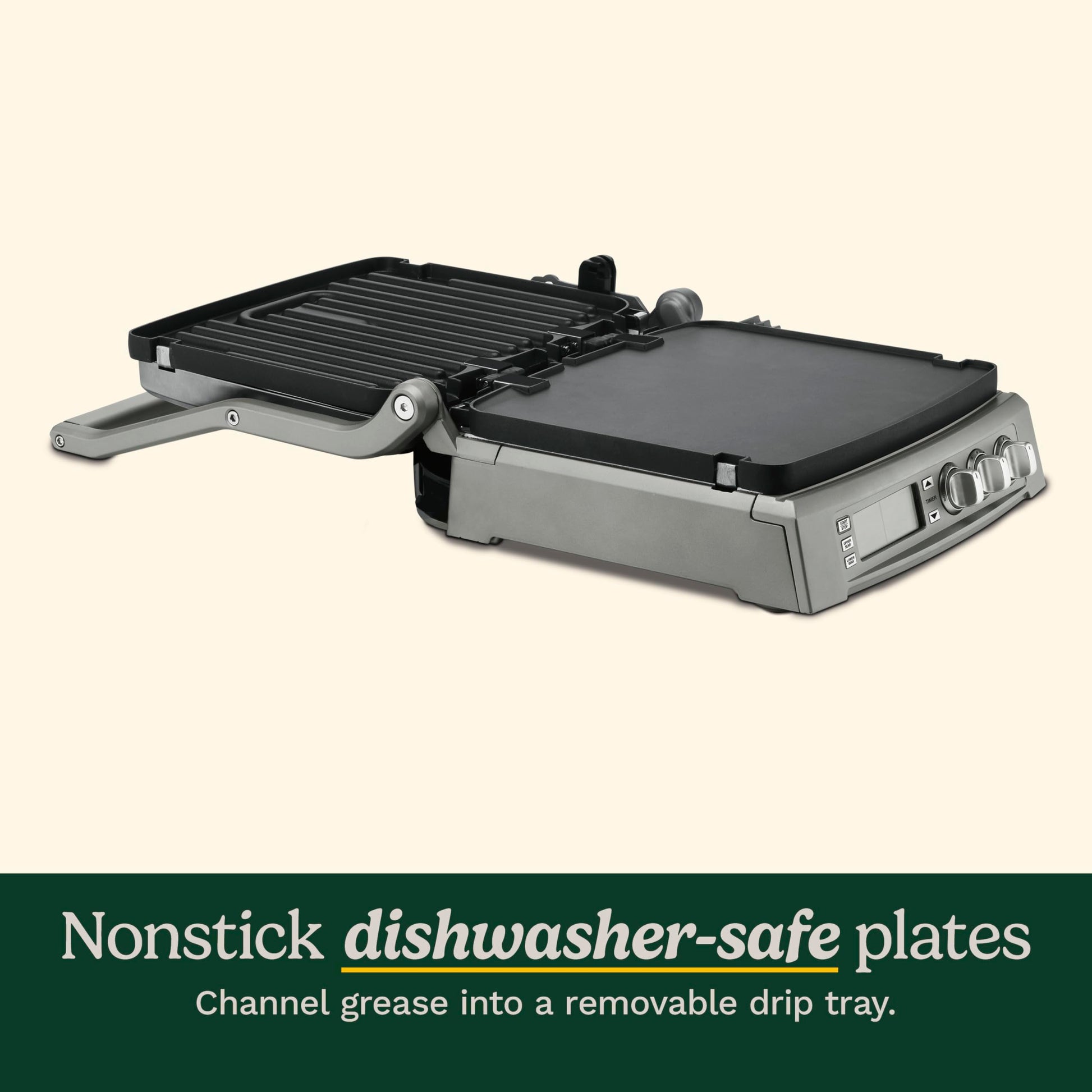 Cuisinart GR-300WS Griddler Elite Parrilla de acero inoxidable