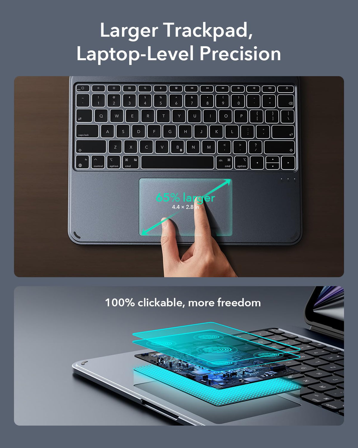 Funda con Teclado ESR iPad Air 13" Soporte Multiángulo