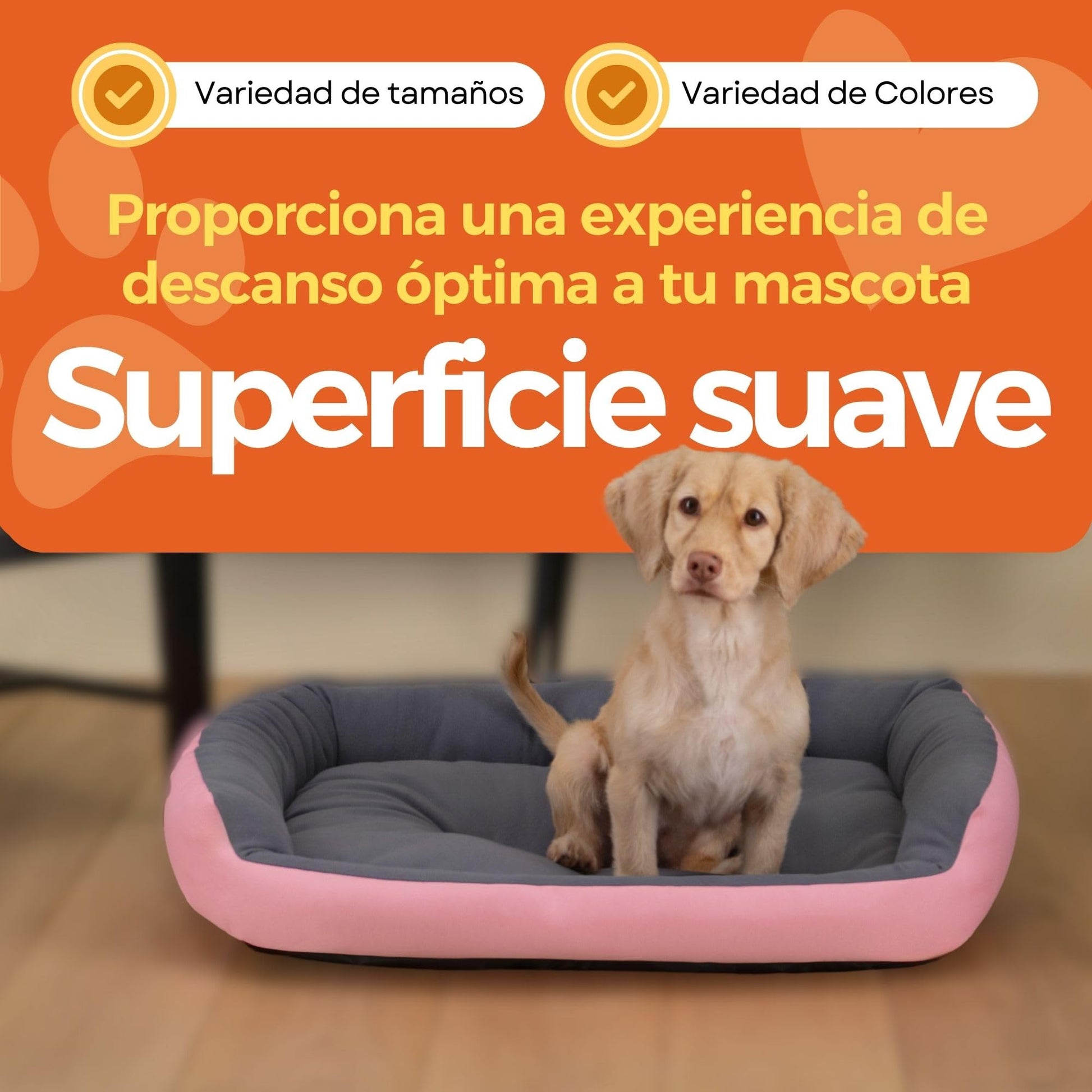 Cama para Perro PETS APPAREL HILLS Rosa Resistente y Confortable