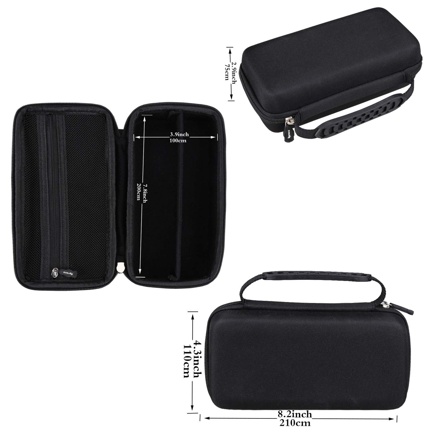 Aproca Hard Travel Storage Case Fit Wahl Clipper Stainless Steel Lithium Ion Plus Beard Trimmer Hair Clippers Shavers 9818 / Braun MGK3060 Men's Beard Trimmer