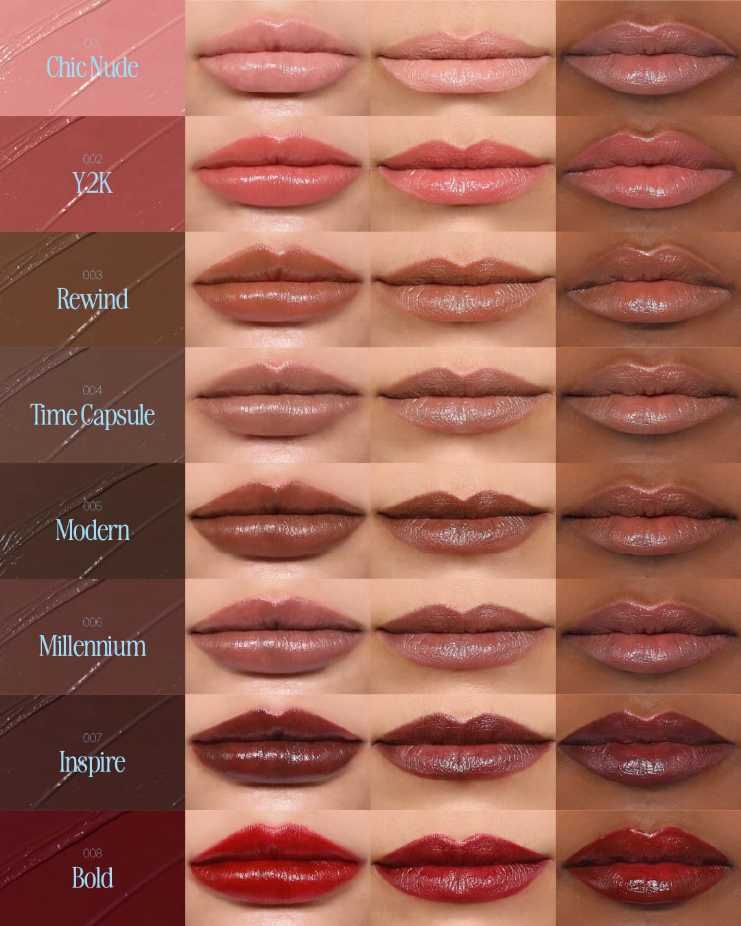 MOIRA CHIC SATIN LIPSTICK (007, INSPIRE)