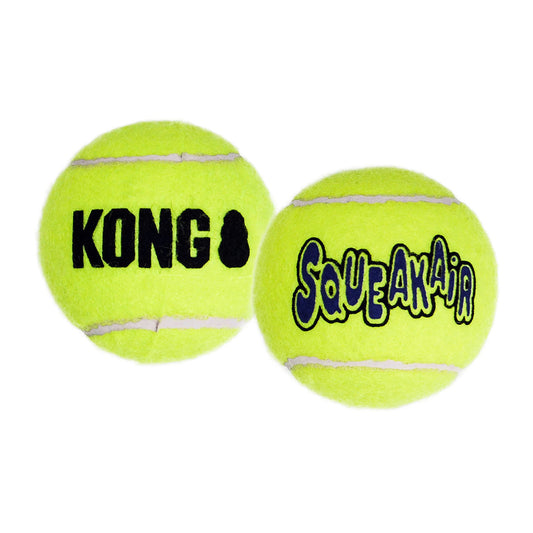 Kong Squeakair Ball, Color Amarillo, Extra Chico, Paquete de 3 Piezas