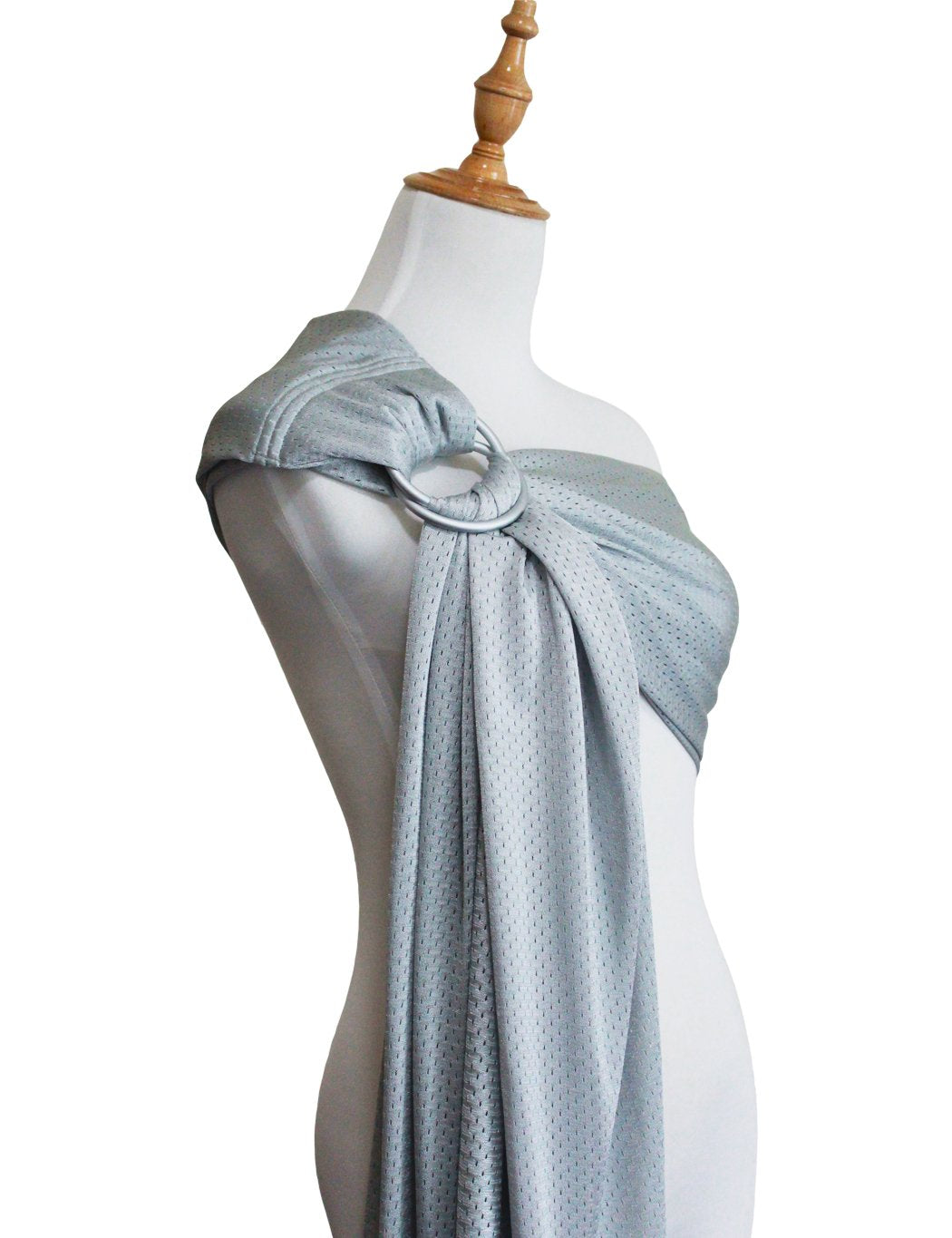 Vlokup - Portabebés de anillo de agua para bebé, malla ligera y transpirable para bebés, recién nacidos, niños y niños pequeños, perfecto para verano, natación, piscina, playa, ideal para papá, gris