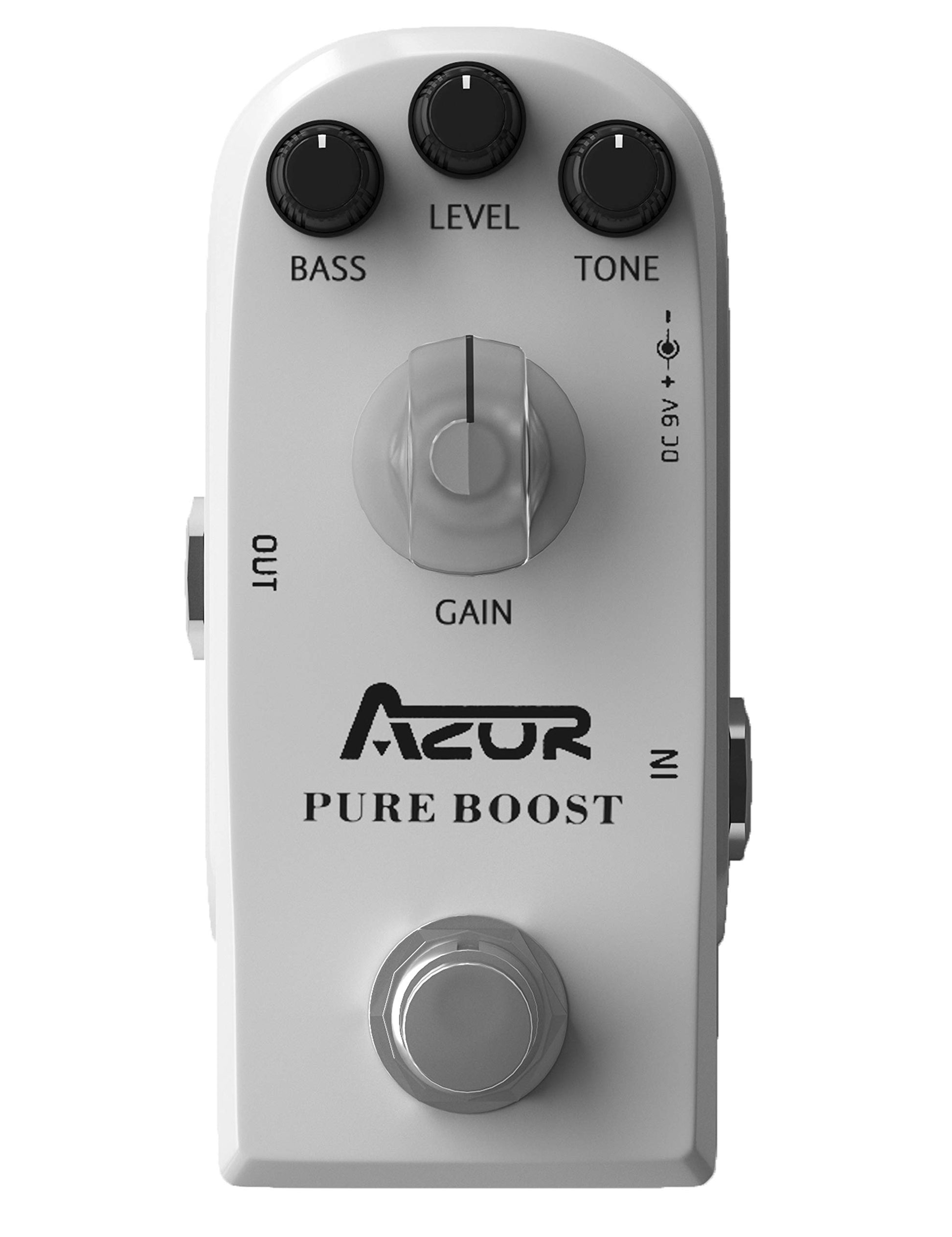 AZOR Pure Boost Pedal de efecto de guitarra Micro Clean Boost Pedal para guitarra eléctrica True Bypass