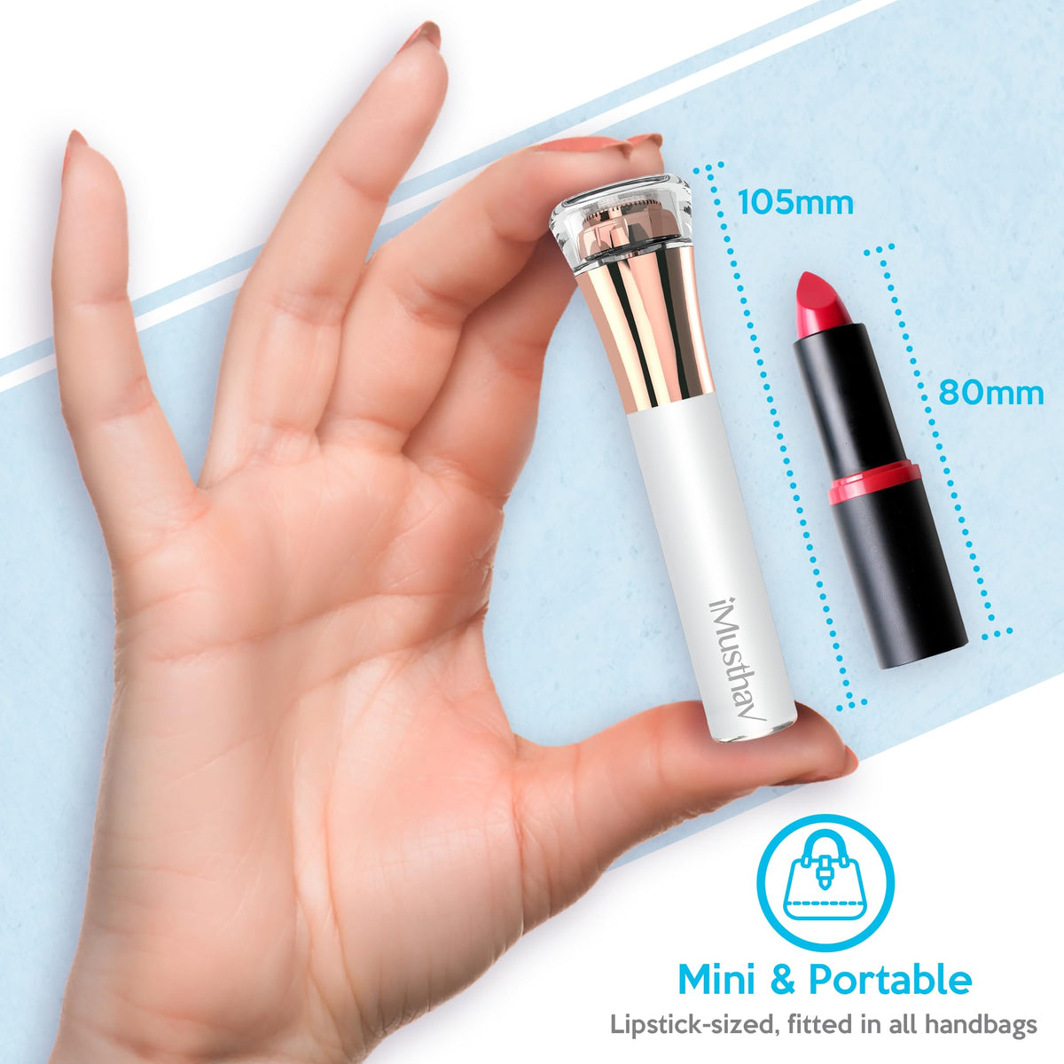 Removedor de Vello Facial para Mujer, Rasuradora Eléctrica Recortadora