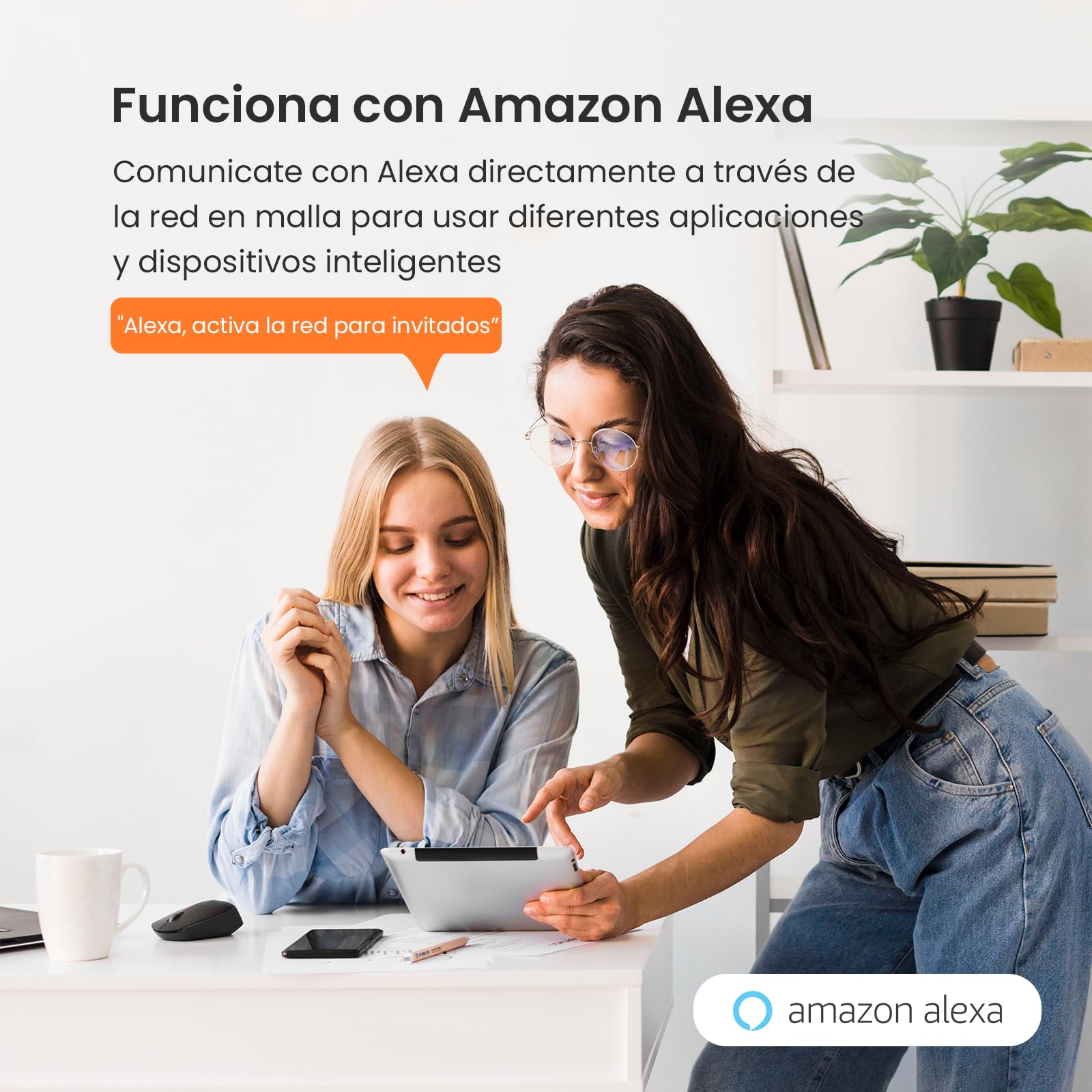 Sistema WiFi Mesh Tenda Nova MW5G AC1200 Blanco con Cobertura de 270㎡ y Compatibilidad Alexa 3-Pack