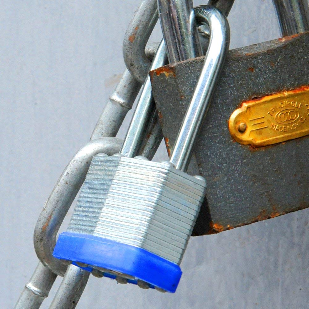 Candados SEPOX Acero Resistente Largo con Llaves Iguales Paquete de 6