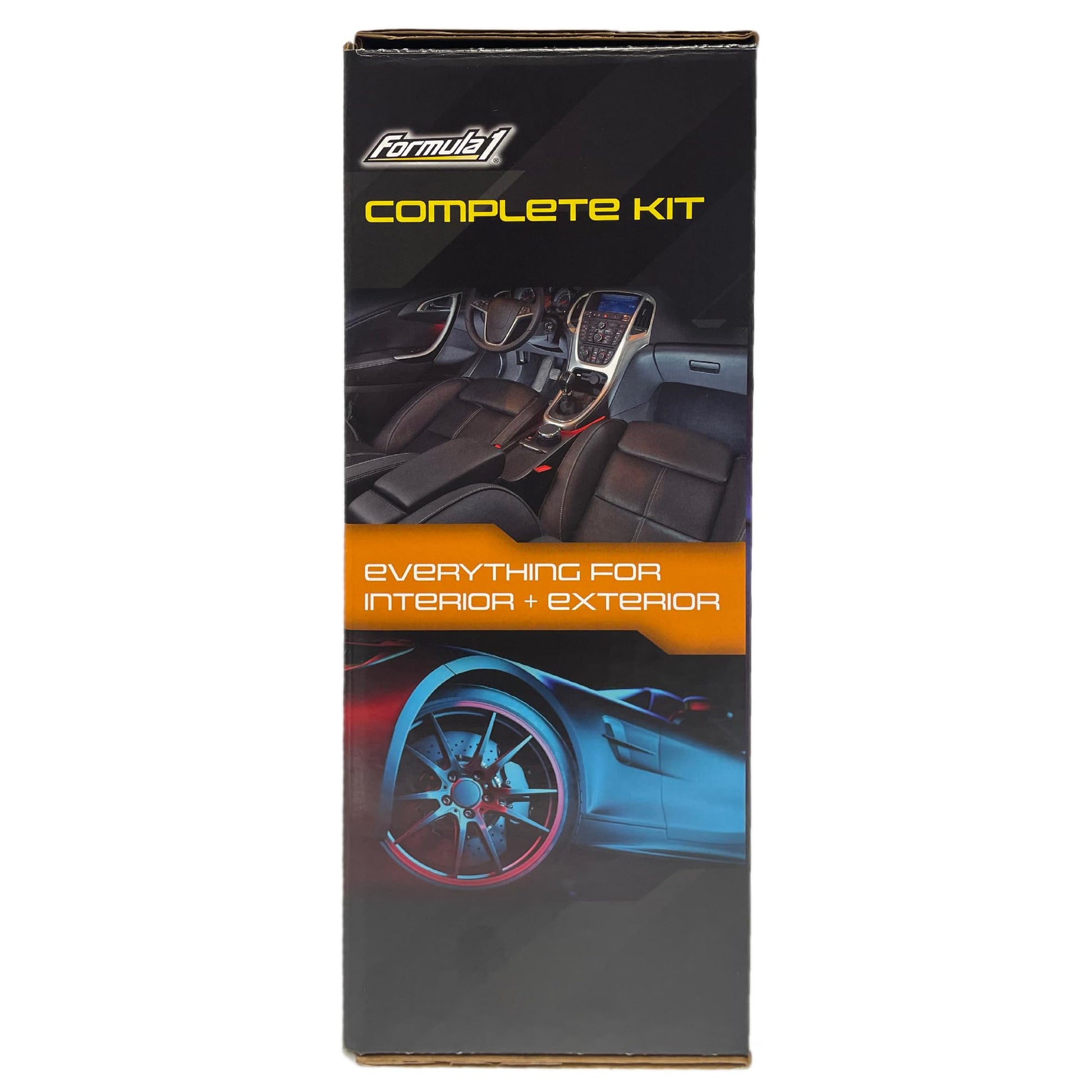 Formula 1, Kit Completo Cuidado del Auto, Limpieza Exterior e Interior, 645100, 5 Piezas