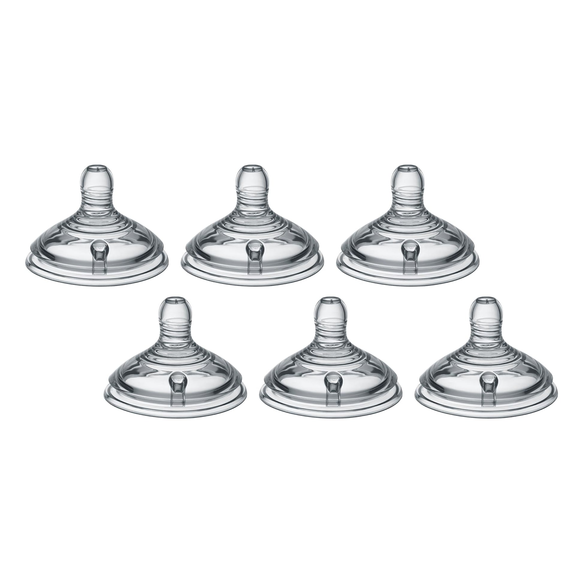 Tetinas de Biberón Tommee Tippee Natural Start Rápido Flujo Parecido al Pecho Anticólico 6+ Meses Silicon Suave 6 Unidades