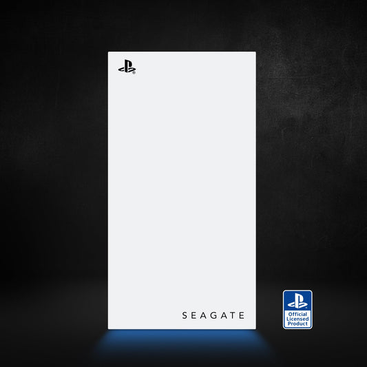 Unidad de Estado Sólido Externa Seagate Game Drive Blanca con LED Azul para PS5 1 TB USB 3.2