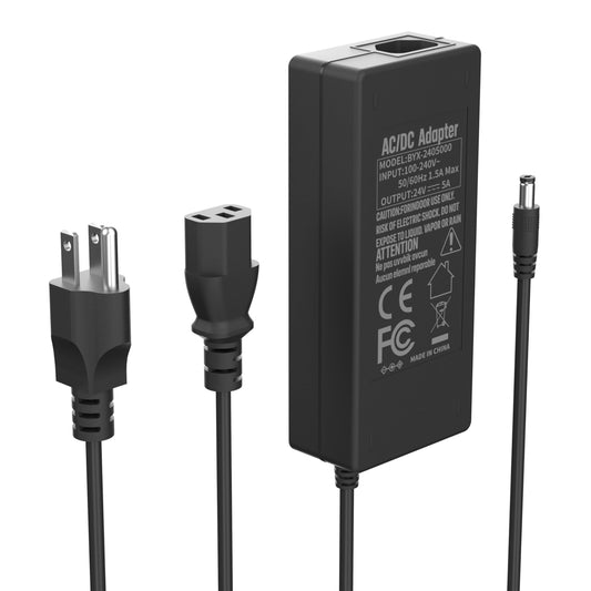 Adaptador de Fuente de Alimentación PAUTIX 24V 5A 120W para Tira LED y Cámara CCTV
