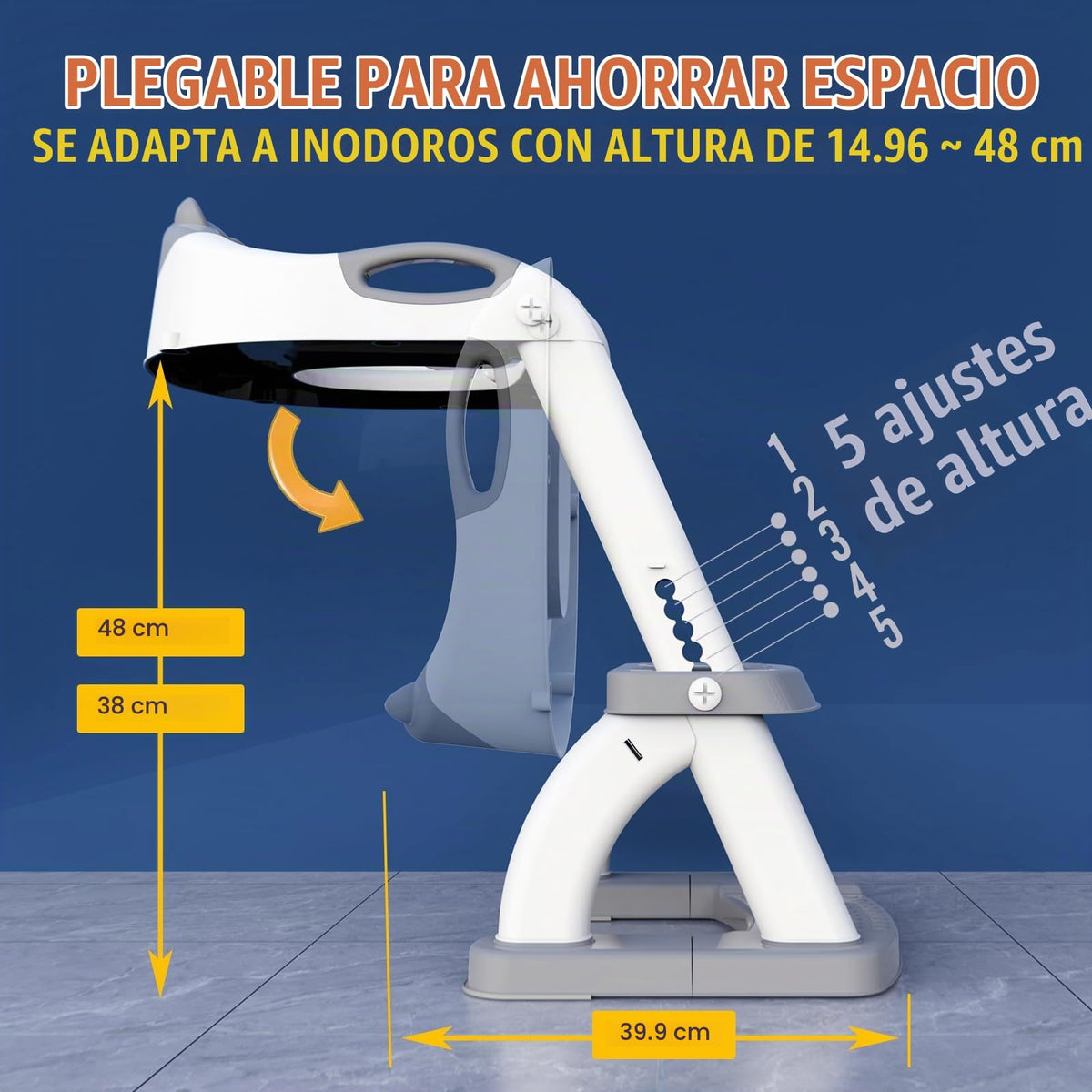 SKYROKU - Asiento de entrenamiento para orinal para niños pequeños, asiento de inodoro para niños y niñas, 2 en 1, con protector antisalpicaduras y base antideslizante, nueva base estabilizada en
