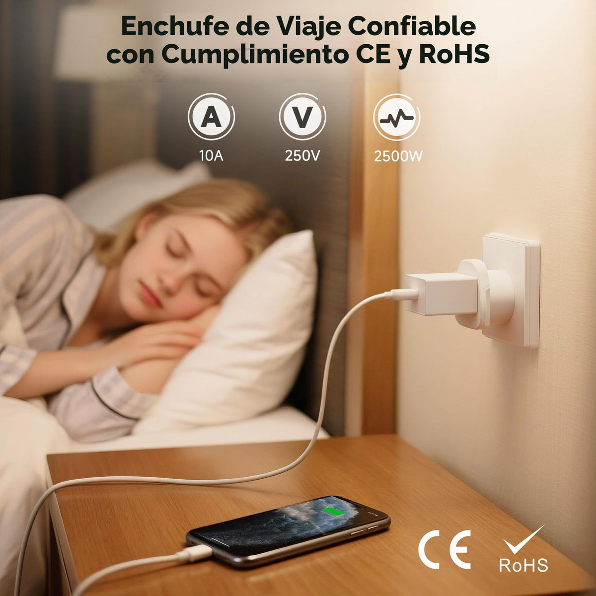 Adaptador de Viaje Cable Matters Blanco de EE. UU. a AU
