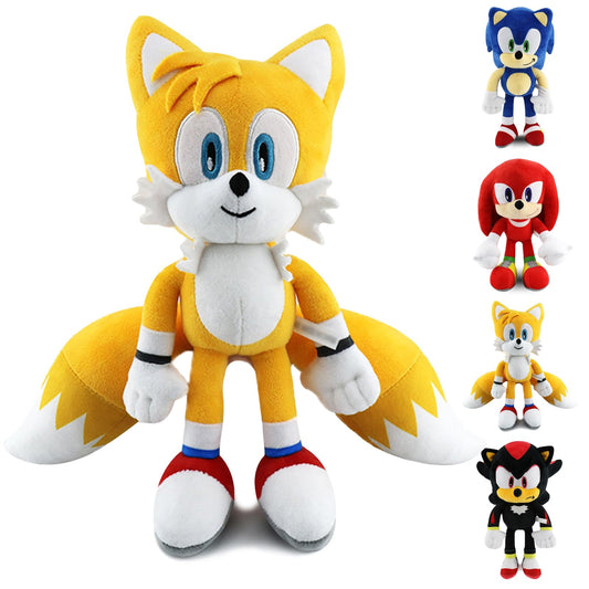 Juguetes de peluche para Hedgehog,12 pulgadas personajes de dibujos animados,Juguete de Peluche Suave para Sala de Estar,Oficina,Coche,Regalos navideños perfectos Para Niños y Niñas (Amarillo)