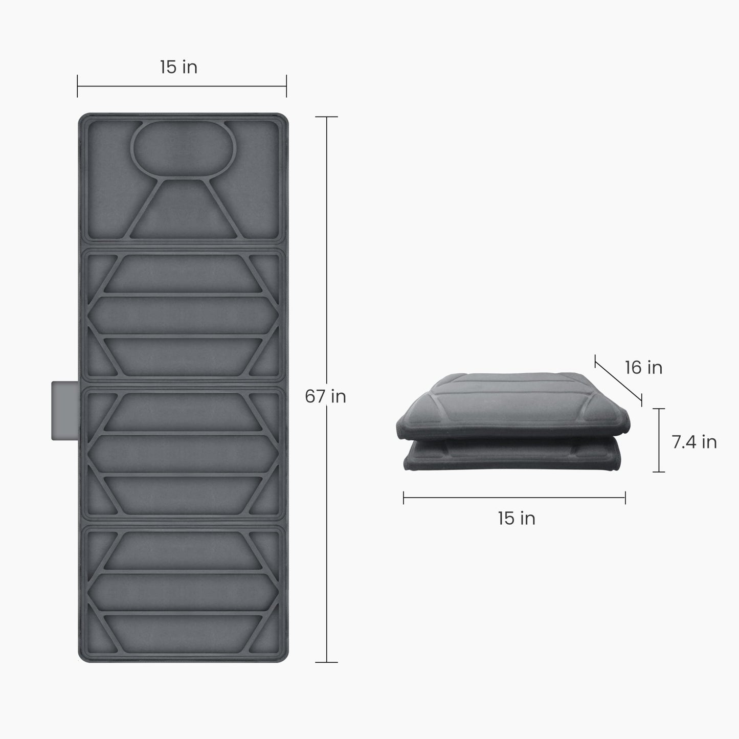 CuPiLo Cuplo Masajeador Pad, Tapete De Masaje Con 10 Motores Vibradores Y 5 Modos, Masajeador De Espalda Con Calor, Masajeador De Cuerpo Completo Para Espalda, Lumbar, Pierna, Regalos Para M