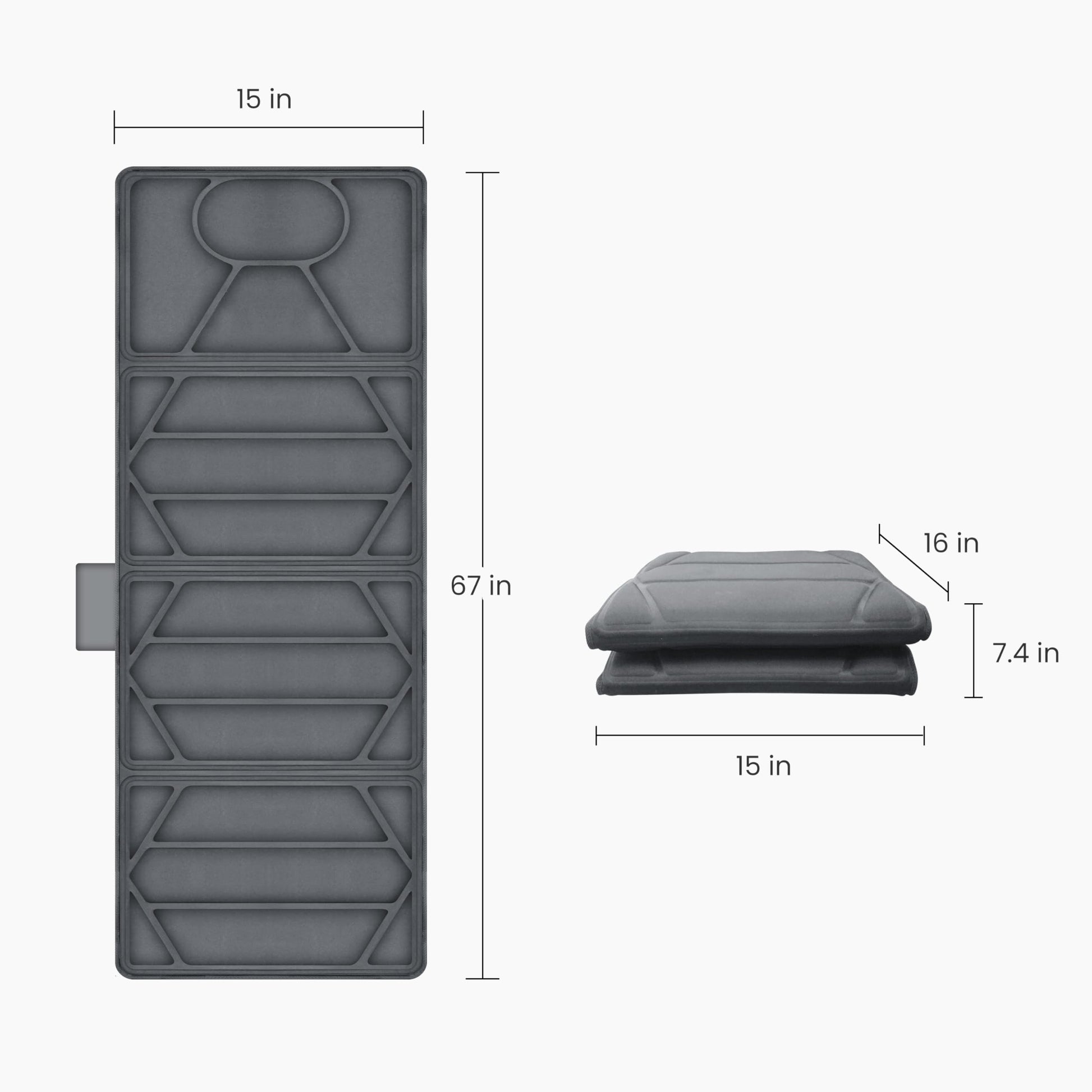CuPiLo Cuplo Masajeador Pad, Tapete De Masaje Con 10 Motores Vibradores Y 5 Modos, Masajeador De Espalda Con Calor, Masajeador De Cuerpo Completo Para Espalda, Lumbar, Pierna, Regalos Para M