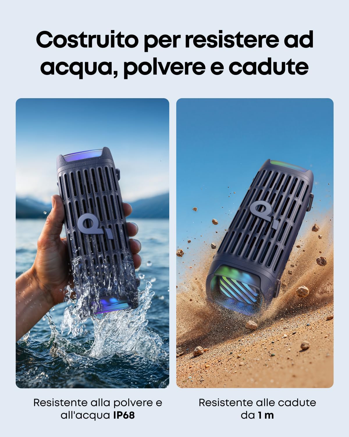 Altavoz Compacto Anker Soundcore Boom 3i Negro Resistente al Agua IP68 para Exteriores
