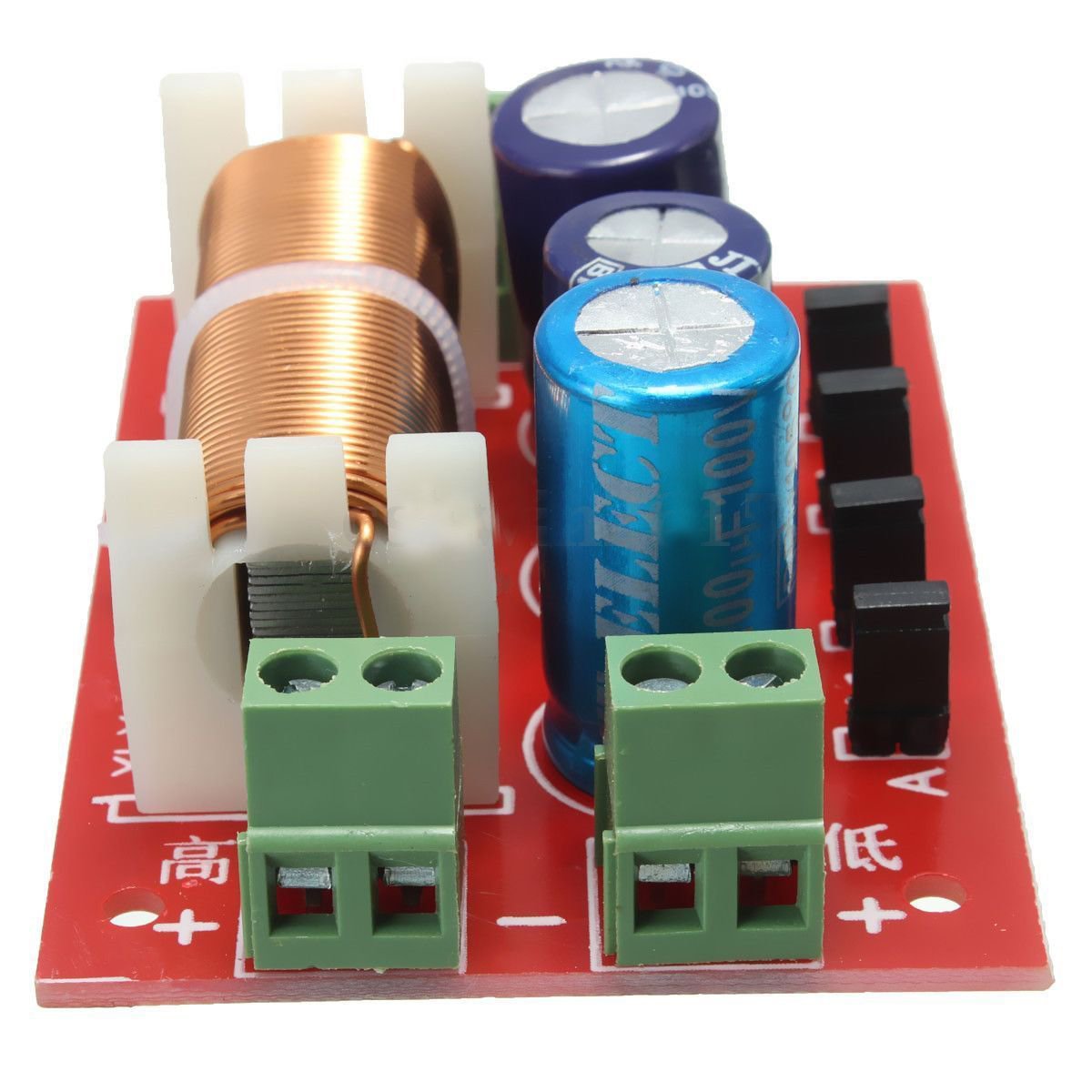 Divisor de Frecuencia Crossover de 2 Vías Ajustable de 400 W para Altavoces de Audio