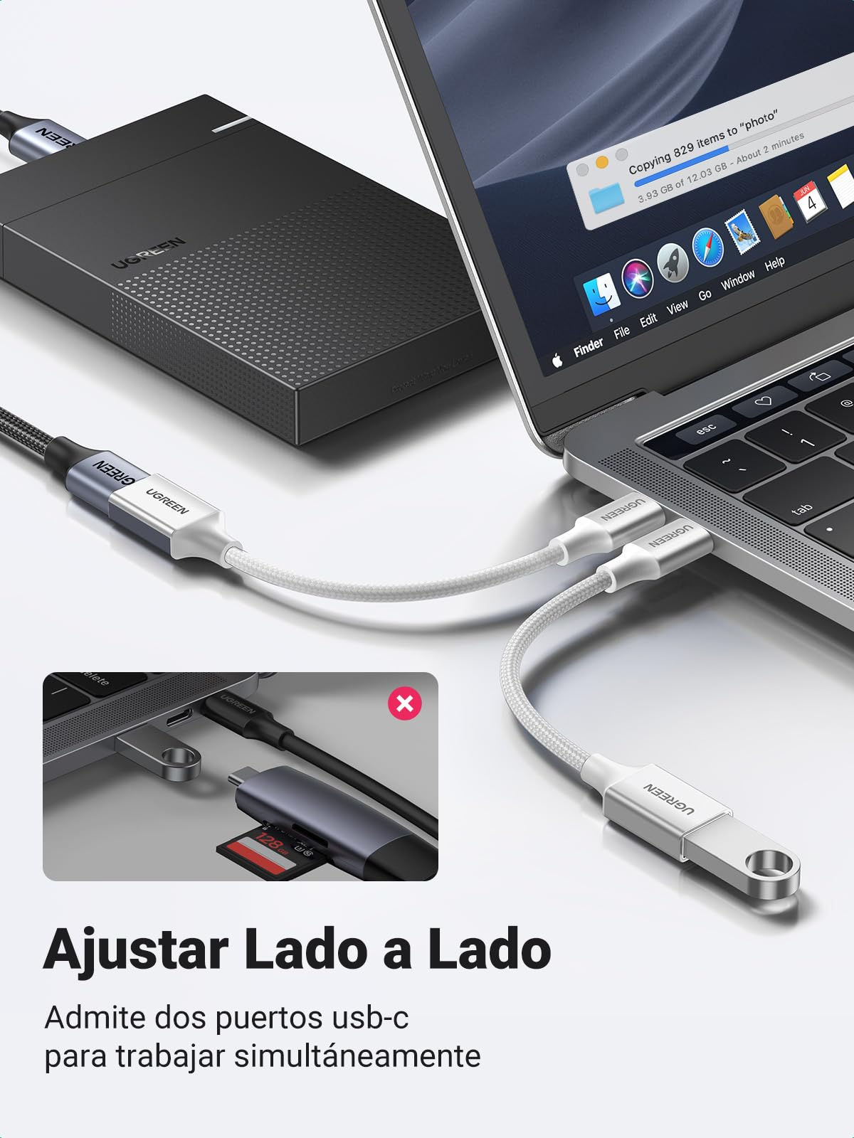 Adaptador USB C UGREEN de USB 3.0