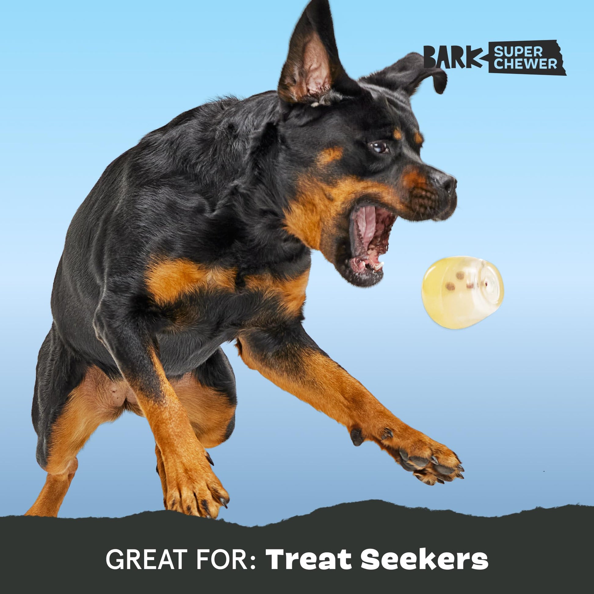 Barkbox Tipsy - Juguete de goma rosada para perros - Dispensador de golosinas - Juguetes para perros medianos a grandes