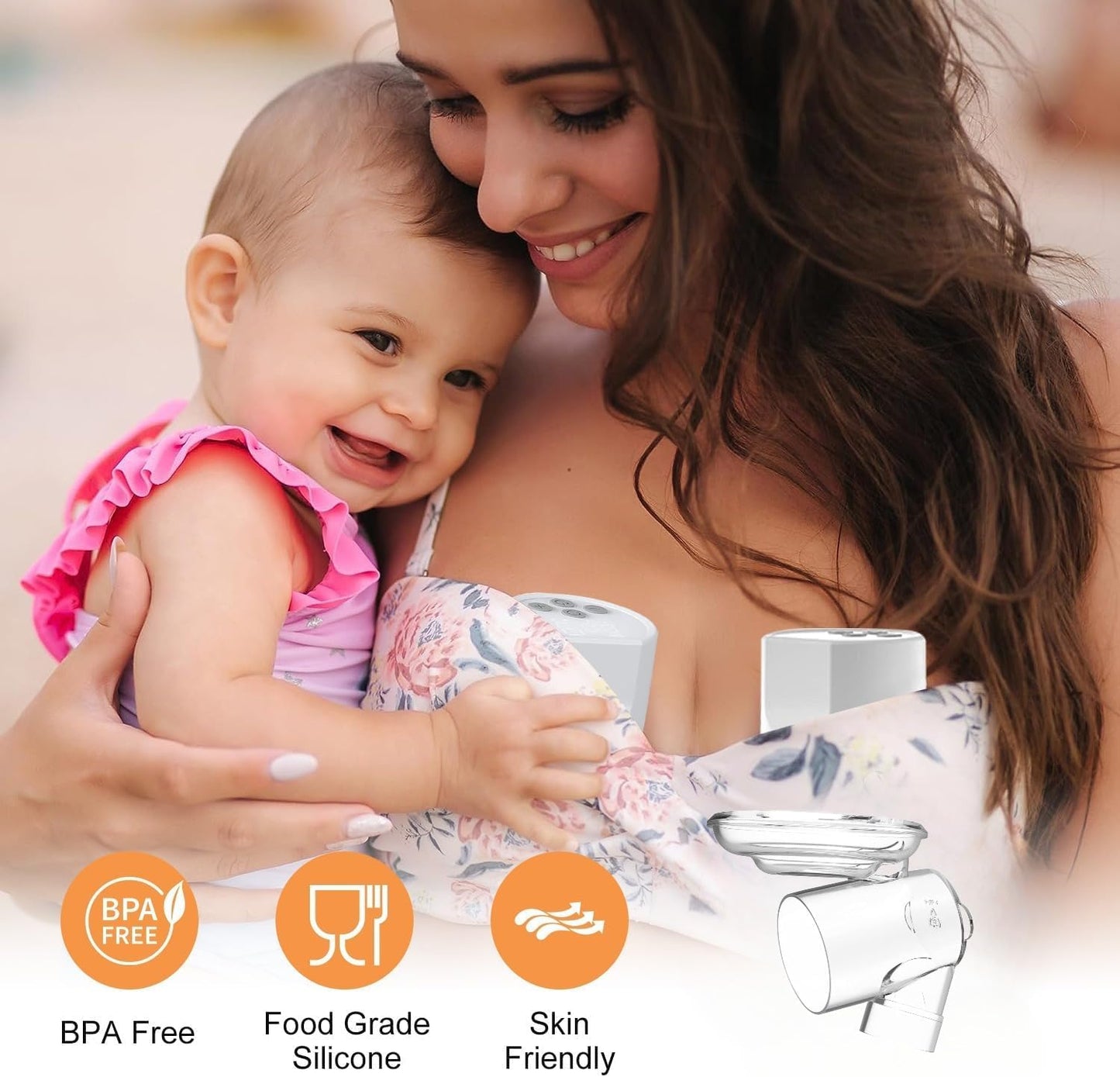 JIMOWANG - Enganchador de extractor de leche portátil compatible con TSRETE/kmaier/eulumap/Momcozy S9/S12 piezas de repuesto para bomba de leche