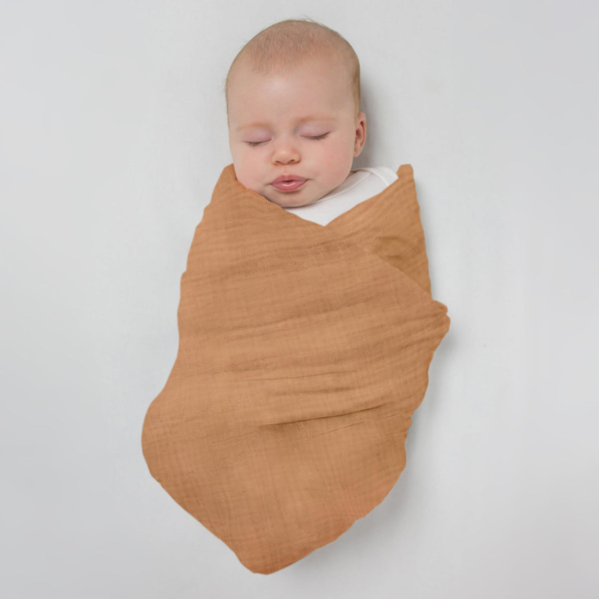 SwaddleDesigns - Mantas de Muselina de algodón para bebés, Juego de 4, Mantas de recepción Neutras para recién Nacido, Registro de bebés y Regalo, 46 x 46 Pulgadas, Puesta del Sol Toscano