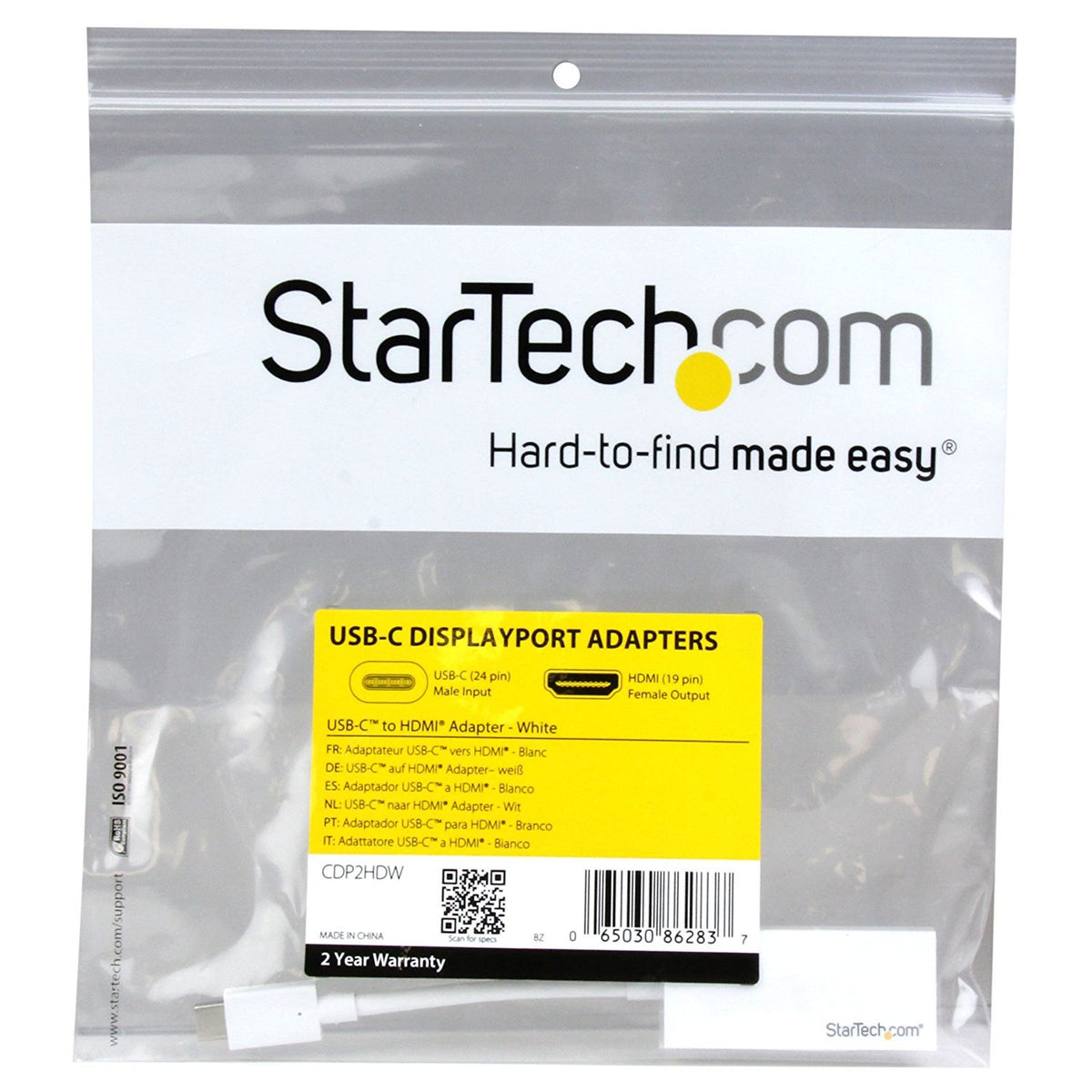 Adaptador Gráfico HDMI StarTech Blanco USB 3.1 4K 30Hz