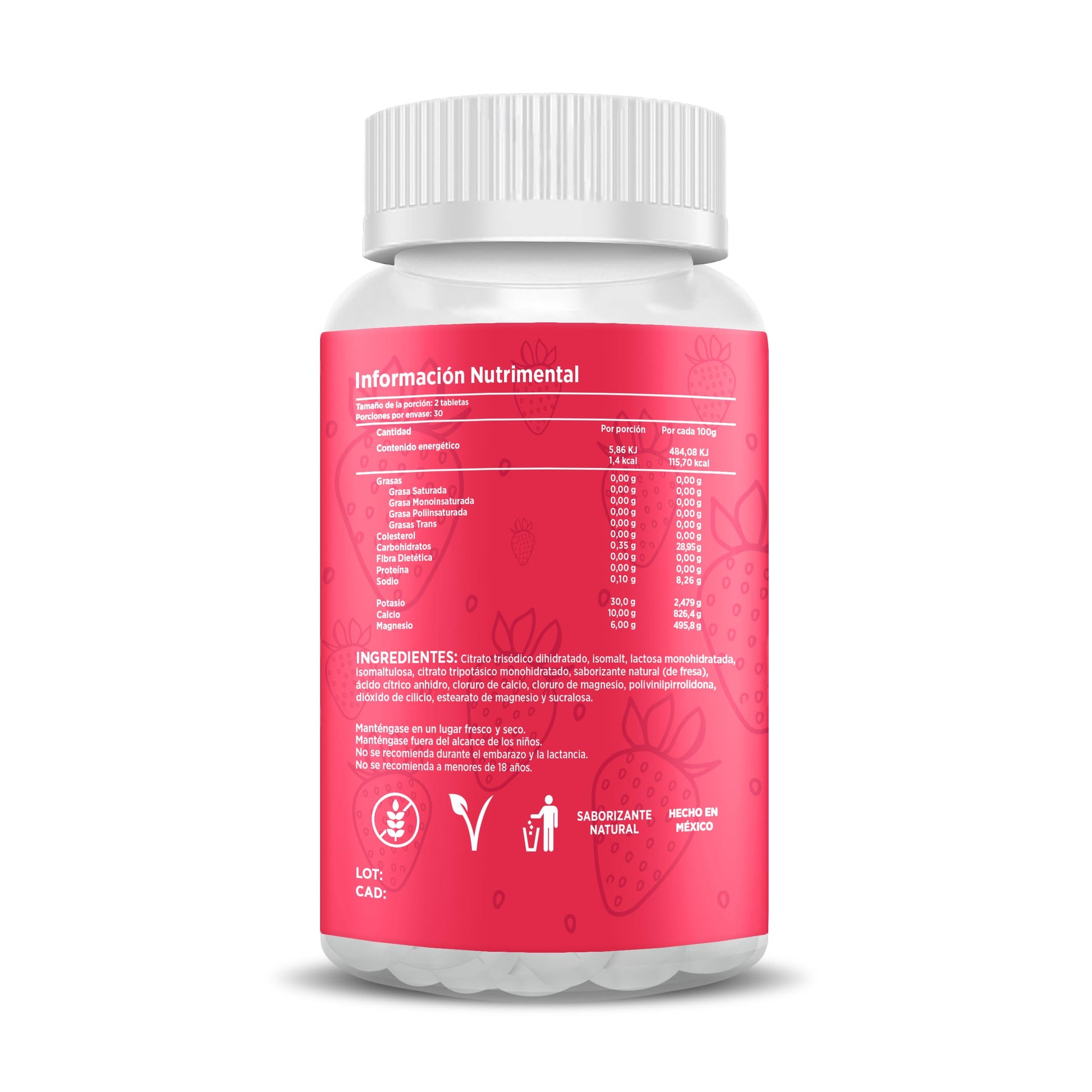 Electrolitos Masticables Ruts Energy Fresa 30 Dosis