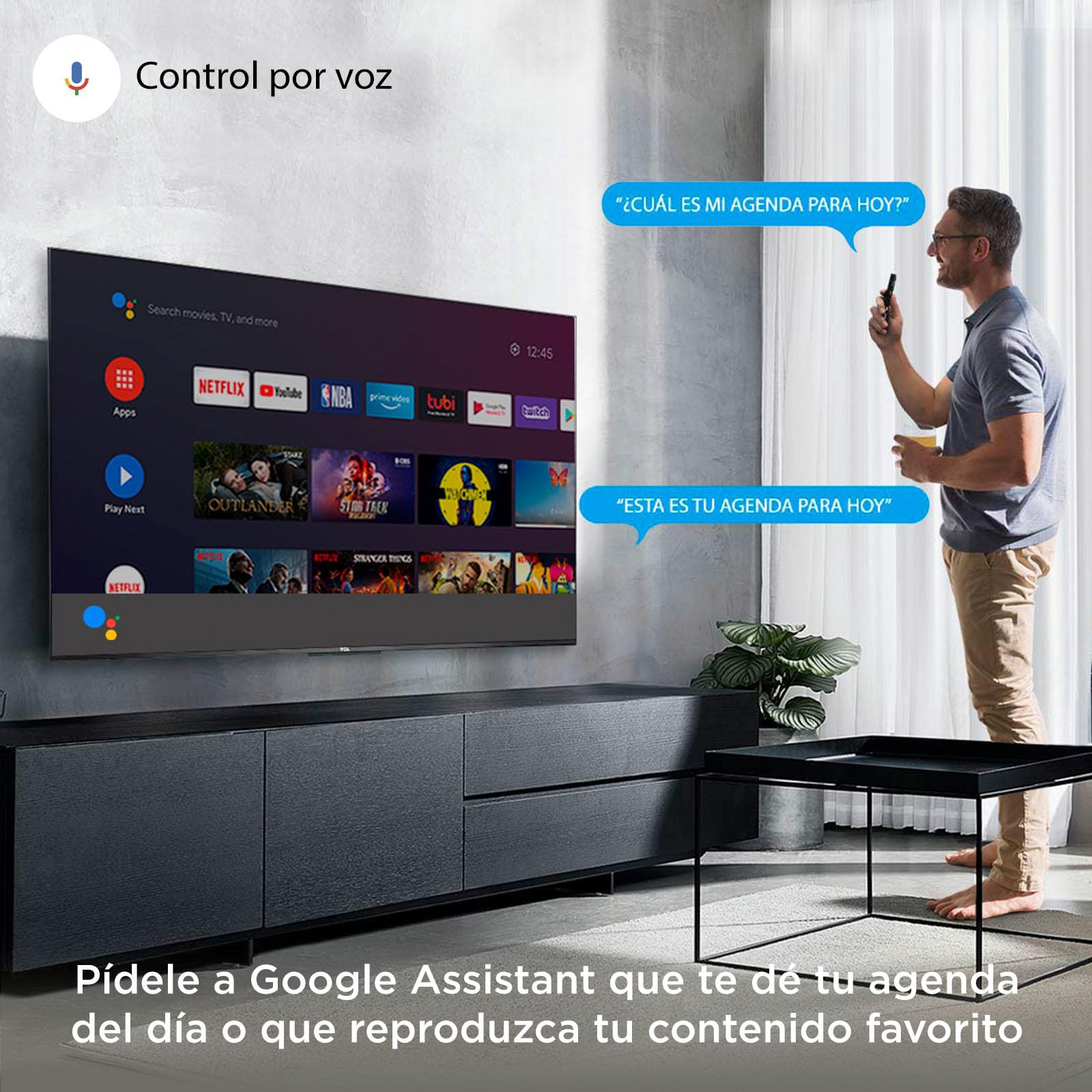 TCL Smart TV Pantalla 32" 32S230A Android TV FHD 2K Compatible con Alexa