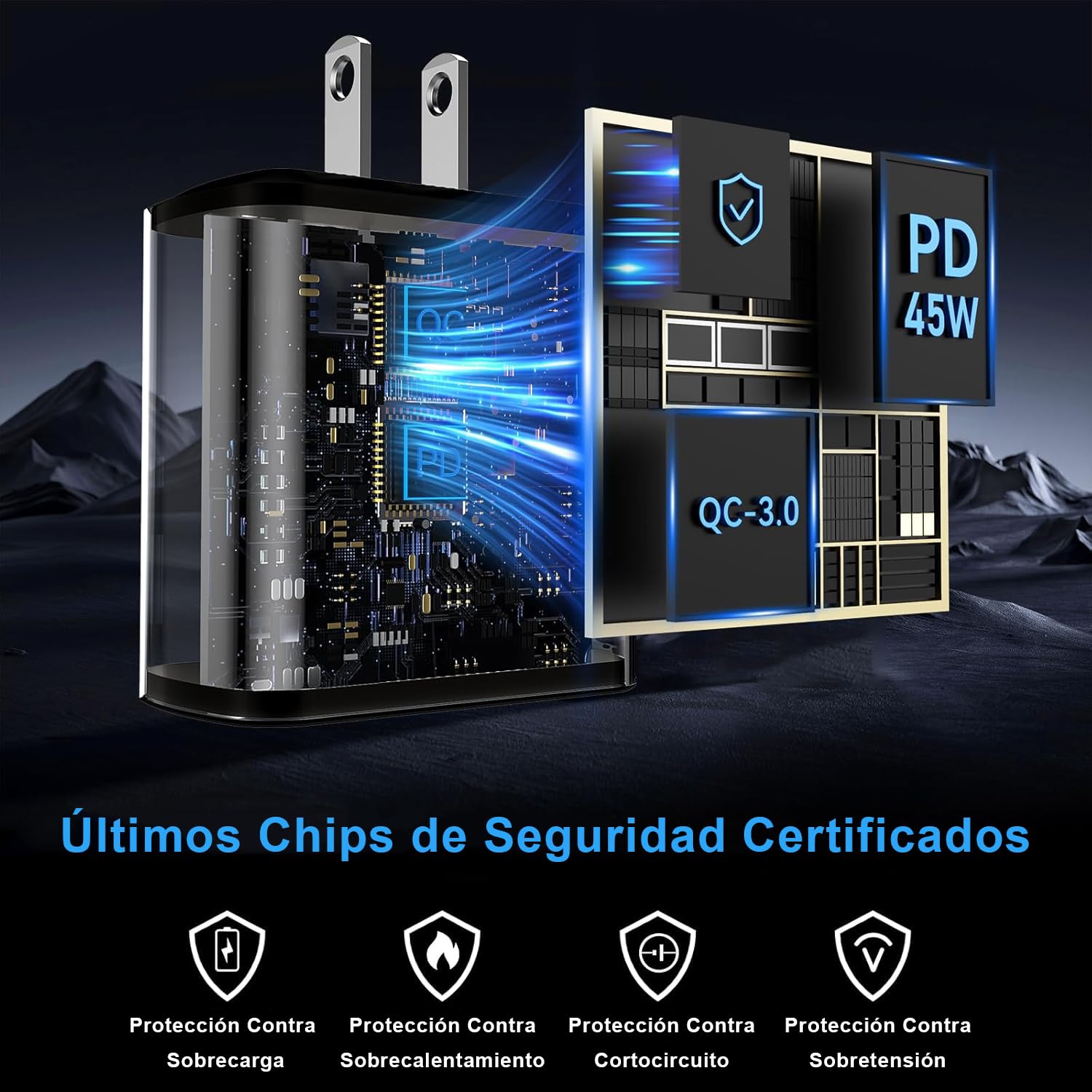 Lifedance 2 Piezas Cargador Tipo C, Cargador 45W Carga Rápida, para Galaxy S25 Ultra/S25/S24 Ultra/S24/S23 Ultra/S23/S22/S21 /Note 10/Note 20/S20, Galaxy Tab S10/S9/S8,con un Cable de 1,5mtr (Negro)