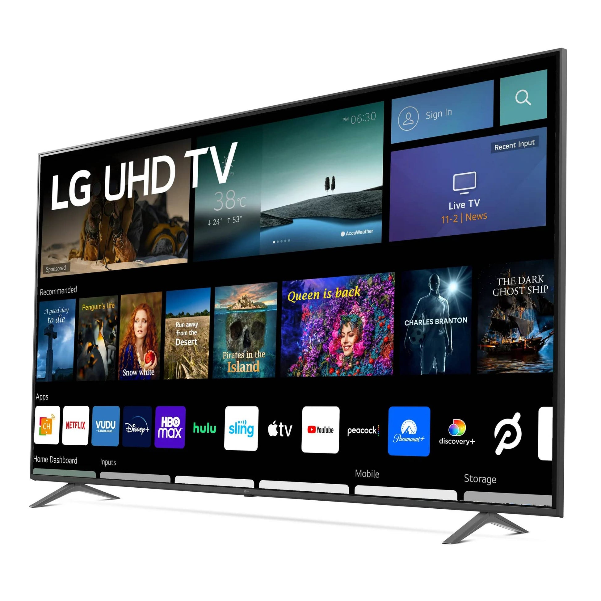 LG Television de 70" Class 4K (2160p) LED Smart TV con HDR Sistema Operativo webOS Procesador α5 Gen5 AI Optimizador de Juegos Alerta Deportiva Funciona con Alexa y Asistente Google 70UQ7070ZUD (Reacondicionado)