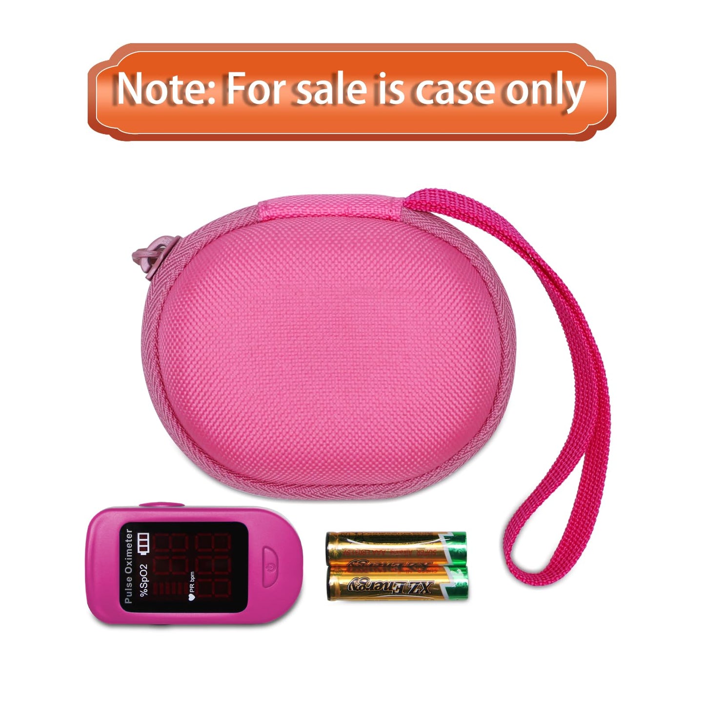 Funda para oxímetro de pulso rosa para zacurate, innovo, Vibeat, iHealth, Santamedical, oxímetro de pulso para niños, monitor de saturación de oxígeno en sangre (solo caso)