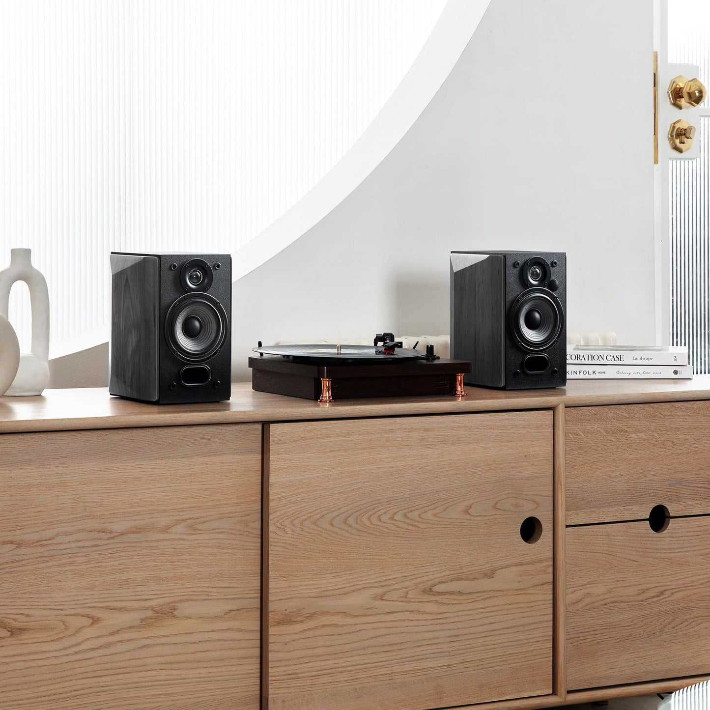 Altavoces de Estantería Edifier Negro con Bluetooth y Entrada Óptica-Coaxial