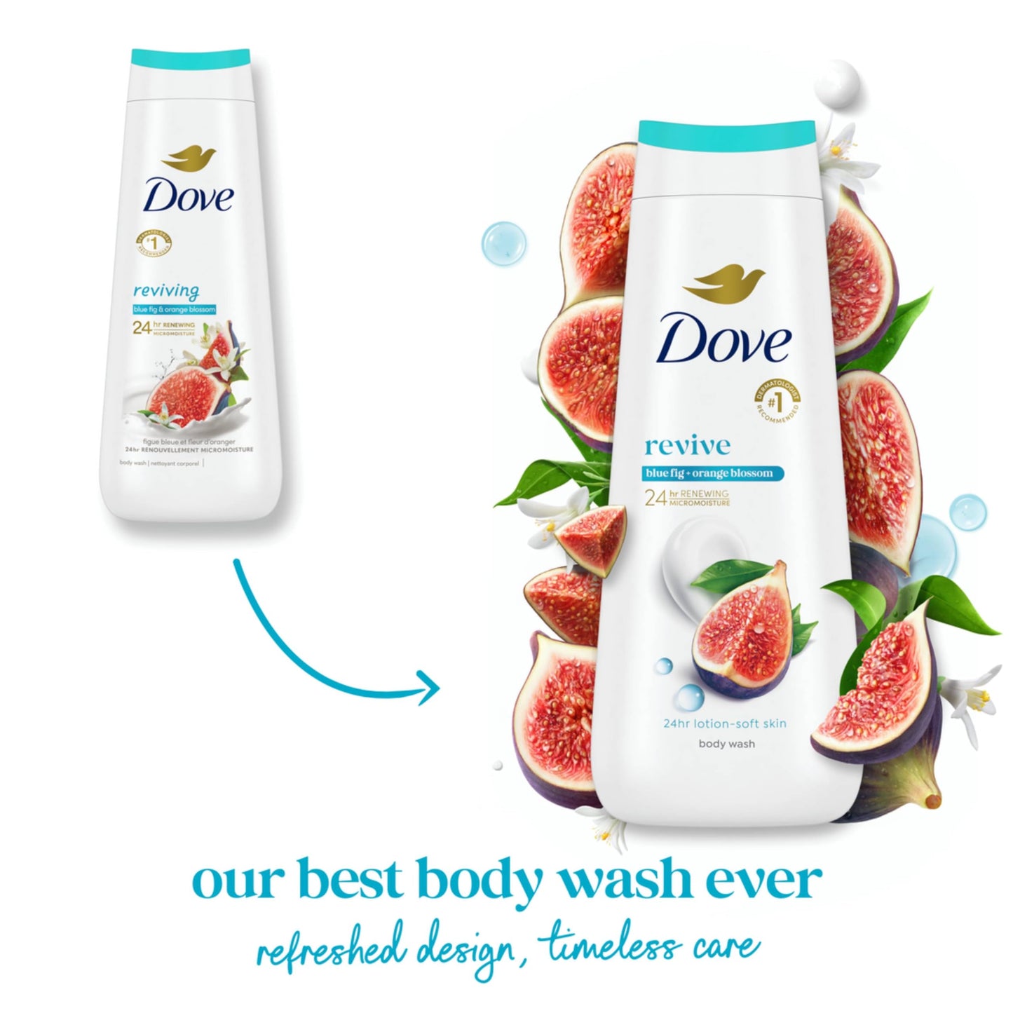 Dove go fresh Body Wash, Blue Fig and Orange Blossom 22 oz