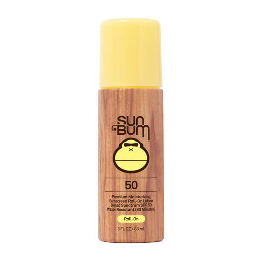 Protector Solar Roll-On SPF 50 Sun Bum Amigable con los Arrecifes y Vegano, Espectro Amplio Hidratante con Vitamina E