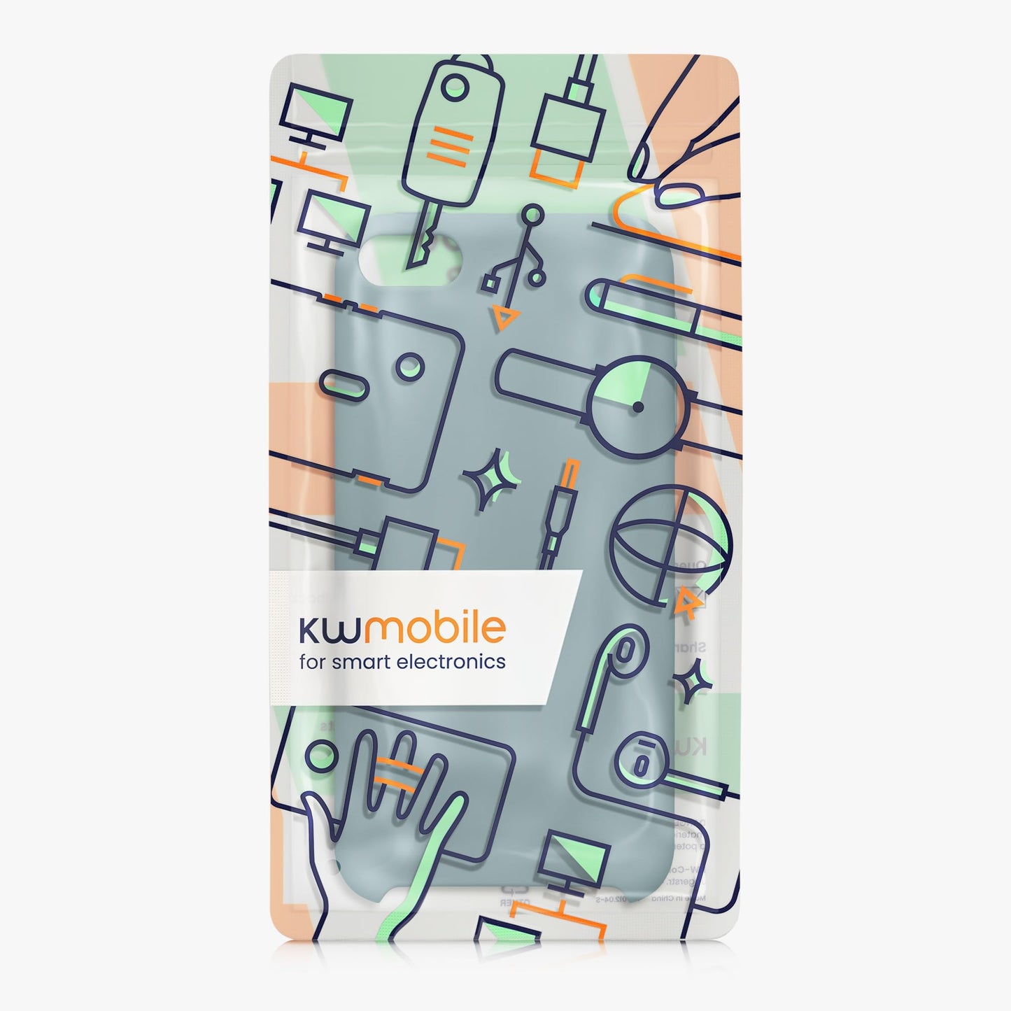 kwmobile Carcasa Compatible con Apple iPod Touch 6G / 7G (6a y 7a generación) - Funda Protectora de Silicona - Case Trasero en Noche ártica
