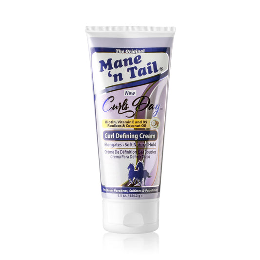Mane 'n Tail Curls Day Crema Definidora De Curl Con Biotina, Vitamina E Y B5 Rooibos Y Aceite De Coco Para Una Suavidad Natural Suaves Sin Sulfatos Y Parabenos (Crema Definitiva De Rizos) B09Tq3Mr44