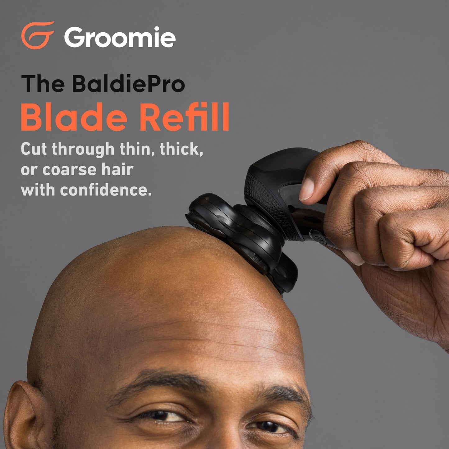 Groomie BaldiePro - Afeitadoras de cabeza calva inalámbricas para hombres, repuesto de cuchilla, afeitadoras eléctricas impermeables para cabeza de repuesto, maquinilla de afeitar rotativa para