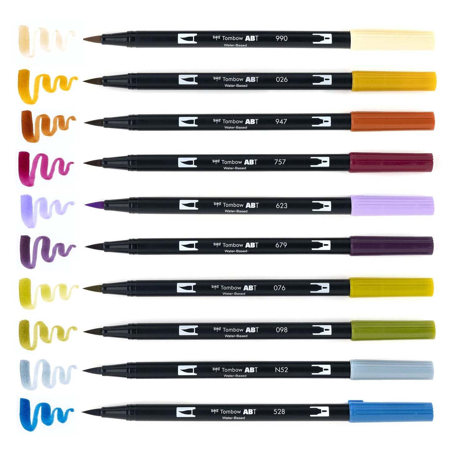 Rotuladores Artísticos Tombow Brillantes Mezclables con Doble Pincel