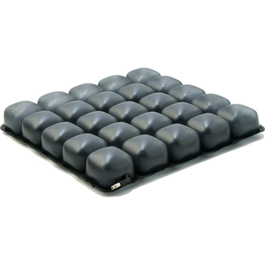 Cojín Roho Mosaic, cómodo cojín inflable para silla de oficina, silla de ruedas, coches, hogar y como apoyo para el dolor de espalda, cojines ajustables con funda de licra o impermeable, varios tamaños, 18" Wide x 18" Deep - Heavy Duty