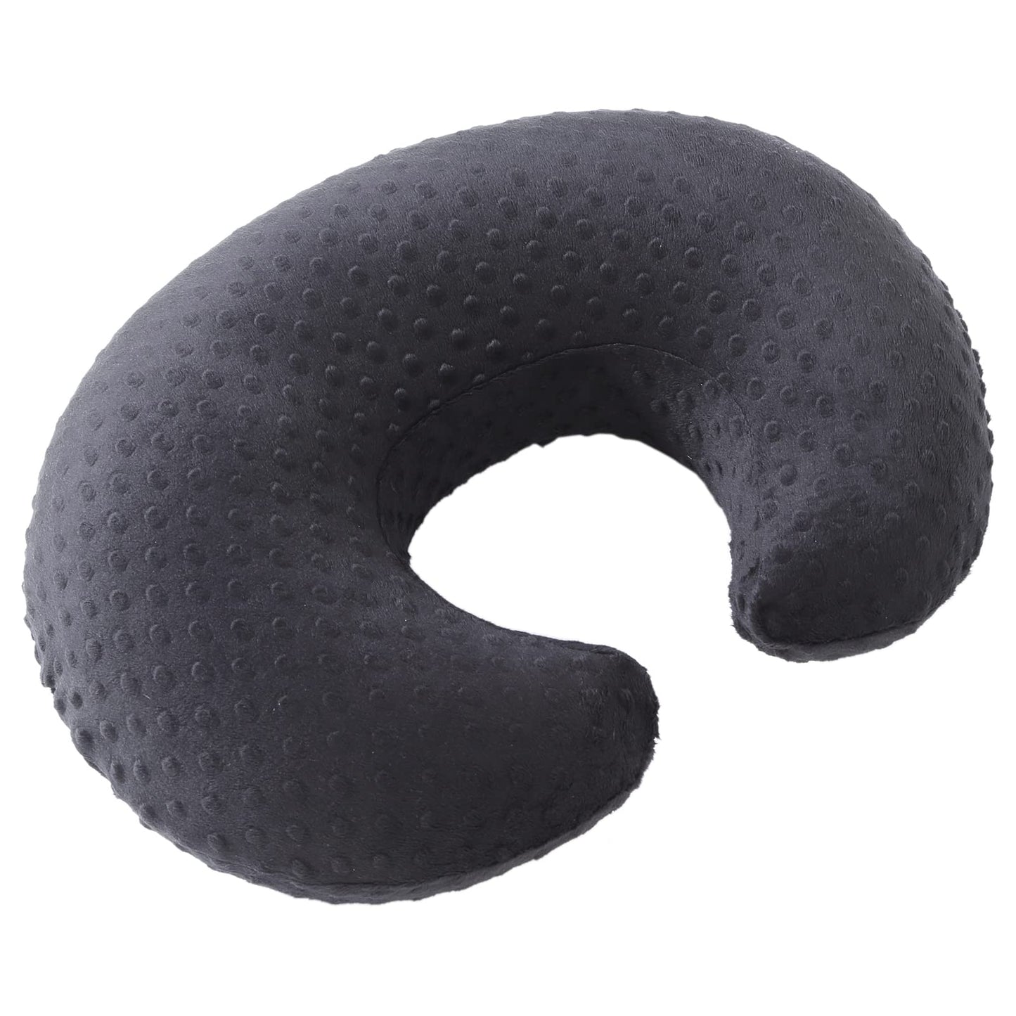 Funda de Almohada de Lactancia DONOMILO Negro con Puntos Súper Suave para Bebé y Niña