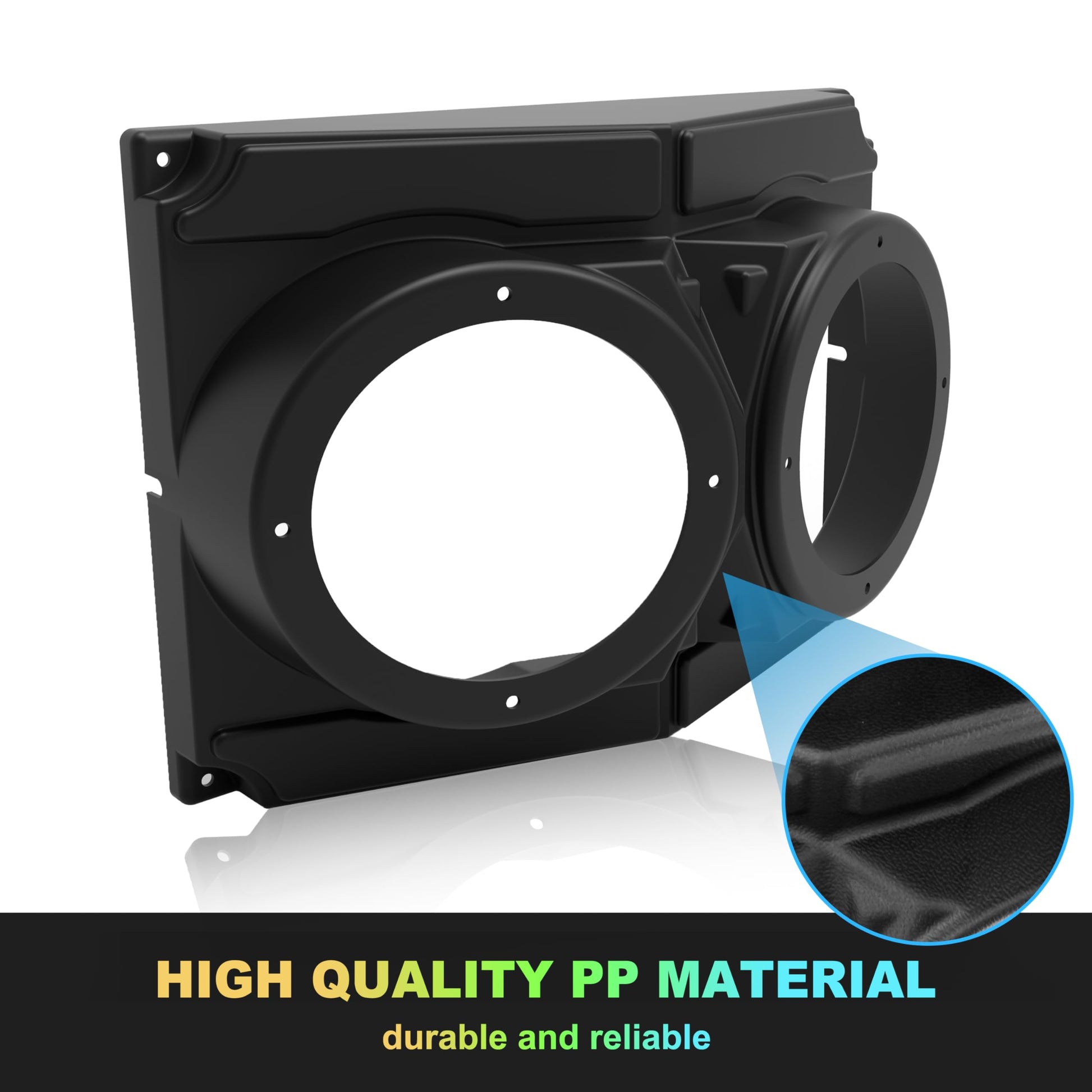 SAUTVS - Caja de altavoces UTV para RZR, impermeable universal de 6.5 pulgadas, caja de cápsulas de altavoz para Polaris RZR UTV Cart Accesorios (1 unidad)