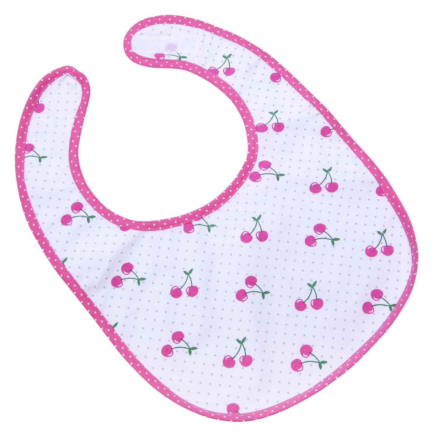Littleforbig - Babero de algodón impermeable para adultos, con cierre de velcro ajustable, estampado, 2 paquetes, animales zoológicos y baberos para adultos cereza