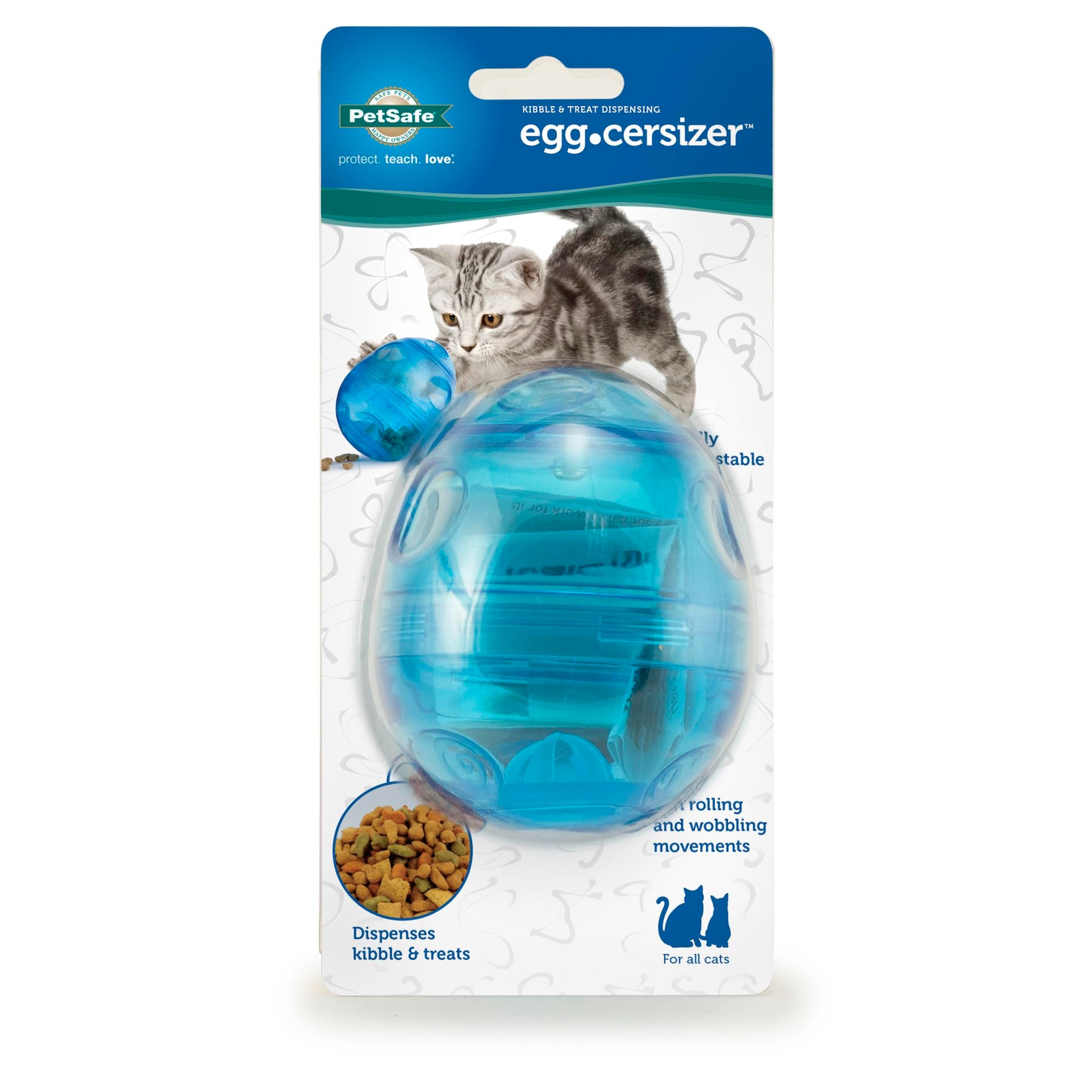 Dispensador Interactivo PetSafe Azules y Morados para Gatos