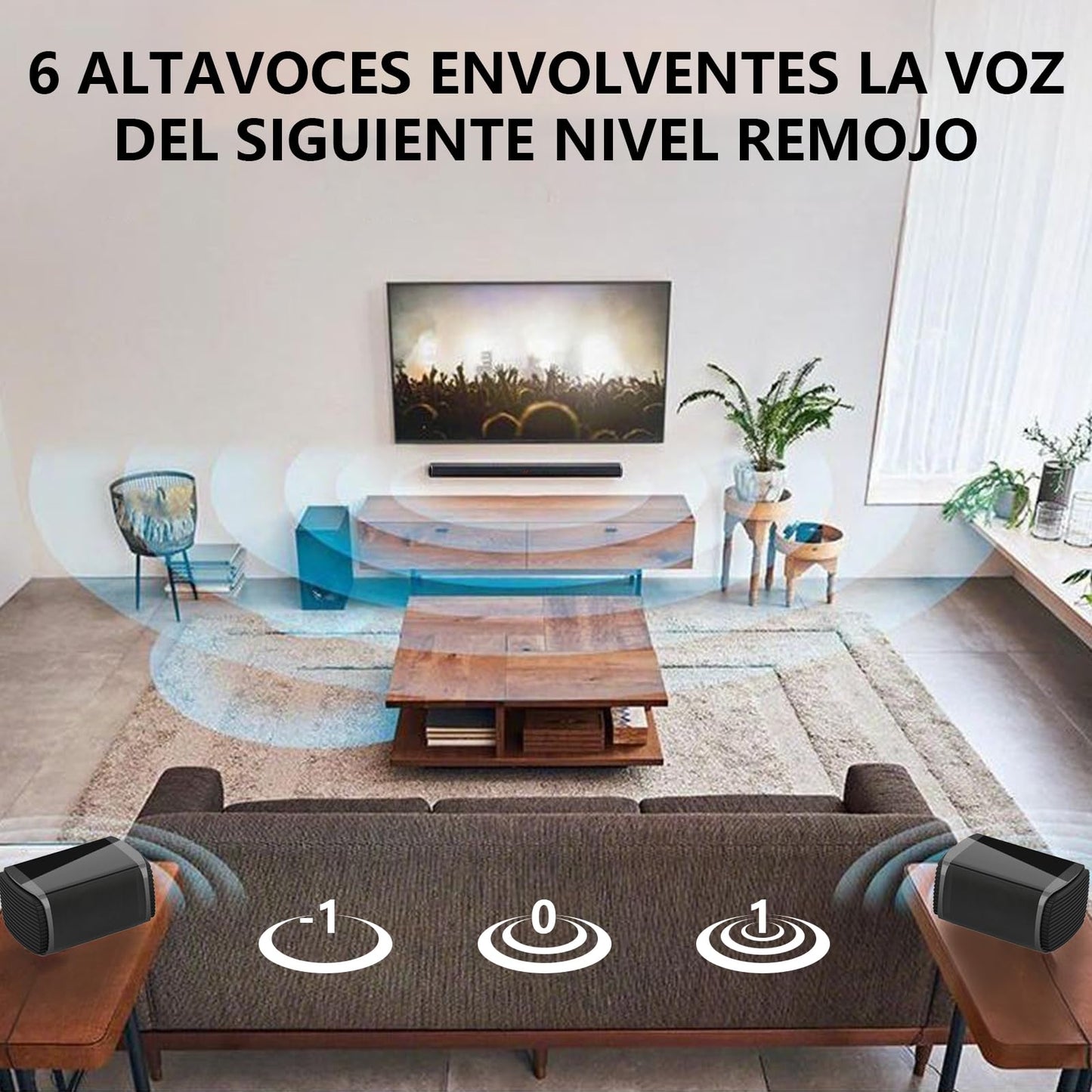 LEQI Barras de Sonido Potente 240W, Sound Bar 5.1 Teatro En Casa con Subwoofer, Barra Sonido Home Theater, Bocina Barra para TV, Conexión Bluetooth, USB Óptico y Auxiliar Incluye Control Remoto