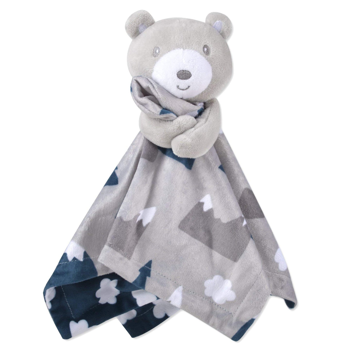 Minky Animal Snuggler Lovey Manta para niños, bebés, niños, niñas, manta de seguridad neutra de género con animal de peluche (querido oso gorro de nieve)
