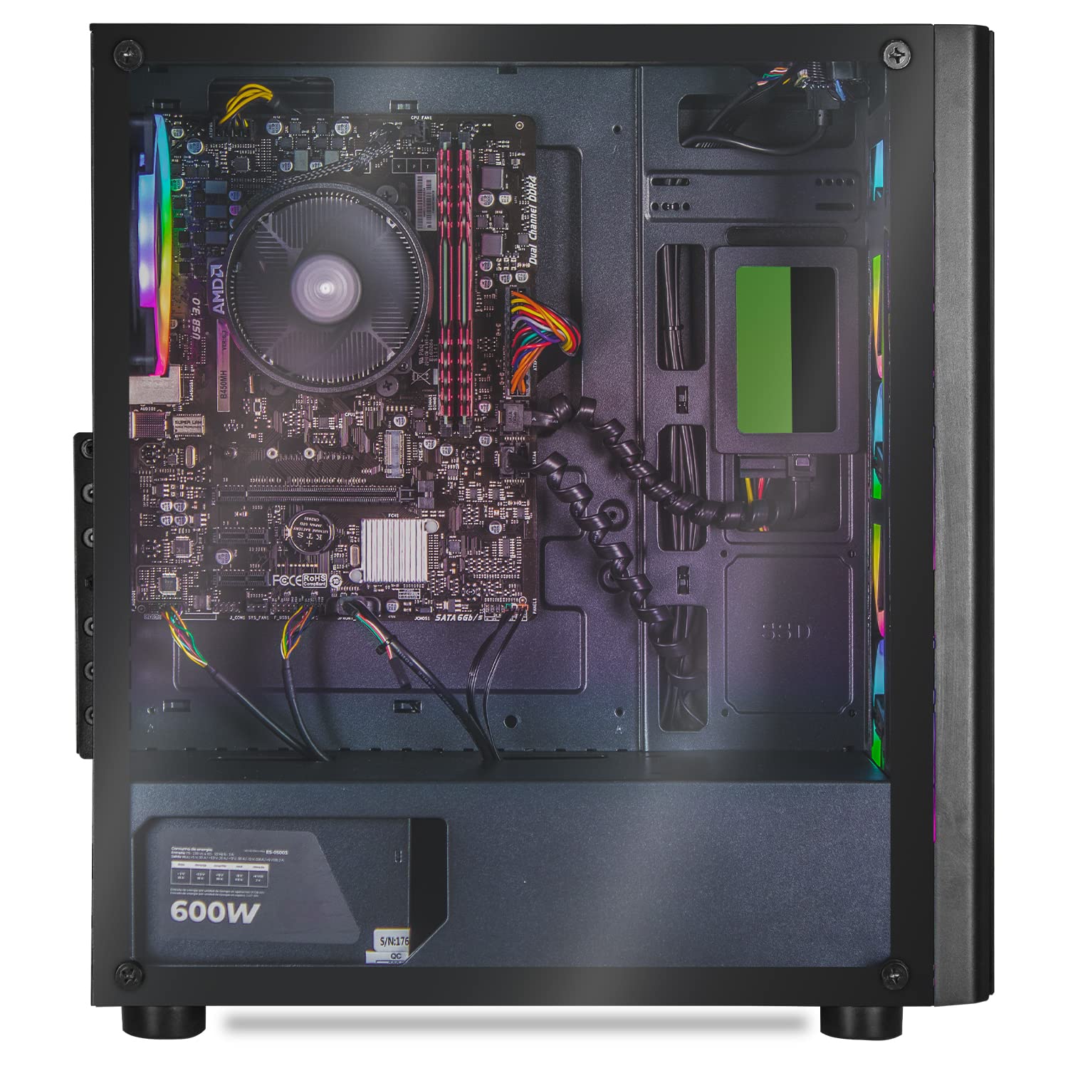 PC Gaming Xtreme AMD Radeon Ryzen 5 5600G 16GB SSD 1TB Monitor 27 WiFi