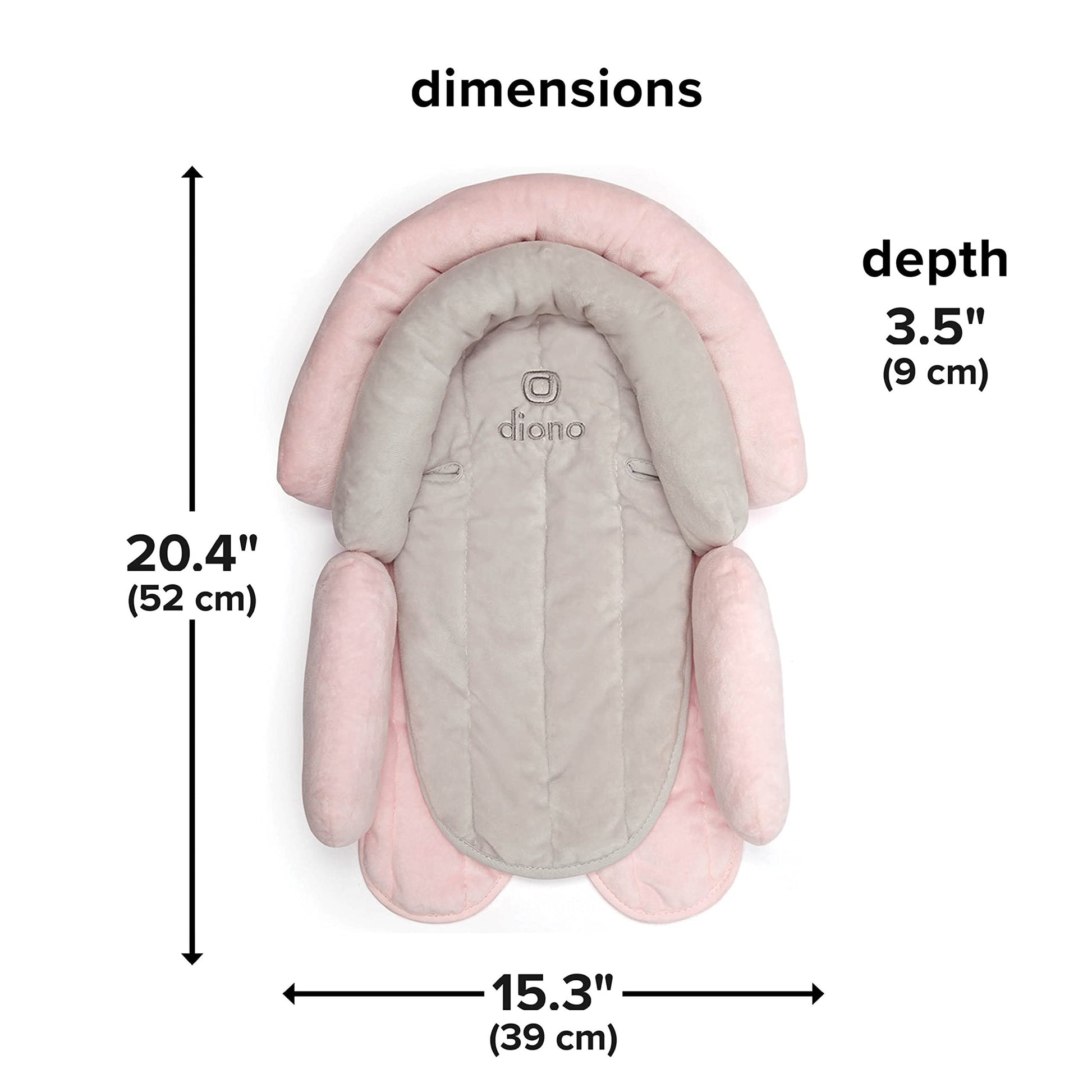Diono Cuddle Soft Funda de protección Negro, Gris/rosado, Gray/Pink