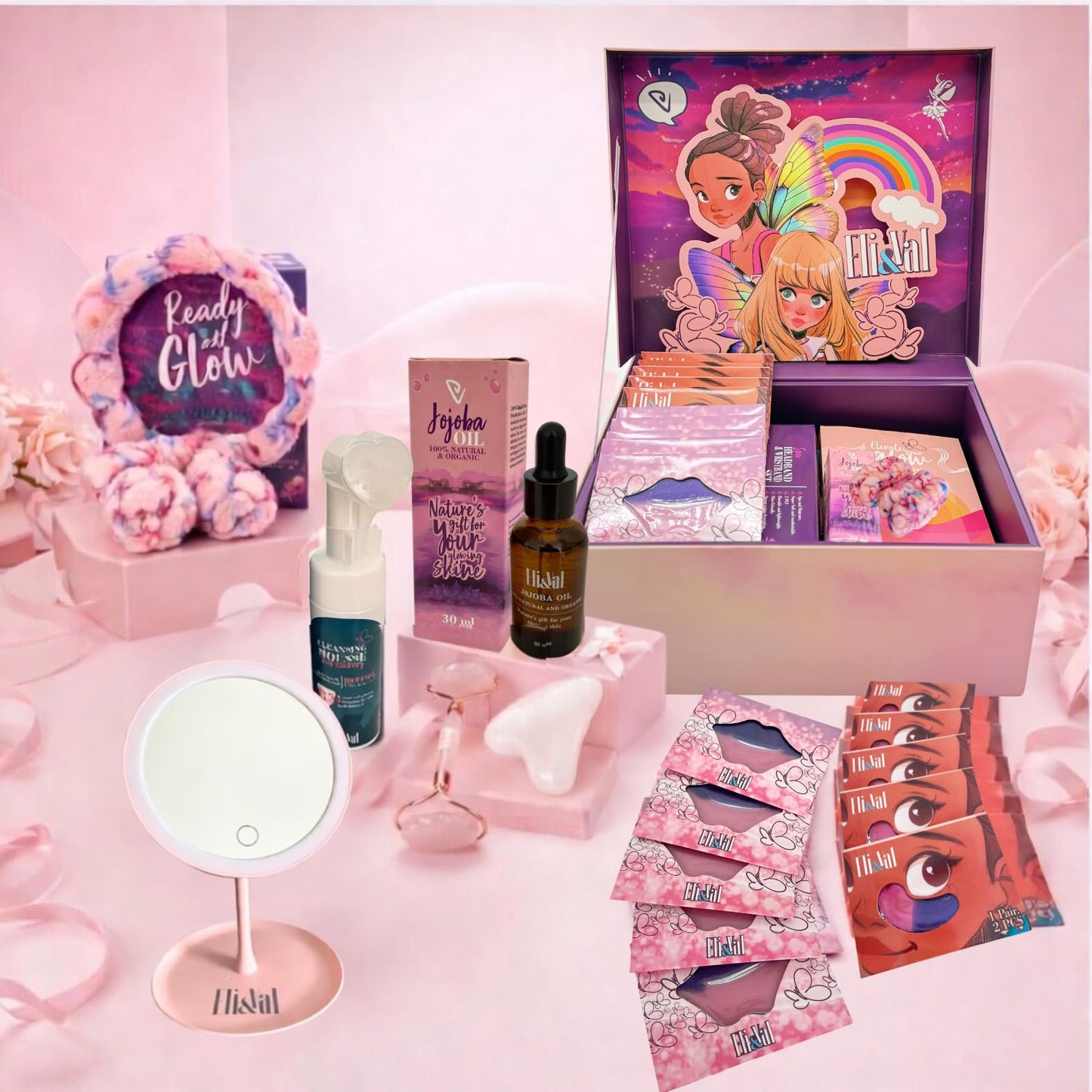 Caja de Regalo para Preadolescentes – Canasta de Regalos para Adolescentes – Kit de Spa para Niñas Adolescentes con Esenciales de Cuidado de la Piel y Autocuidado – Regalo de Cumpleaños o de